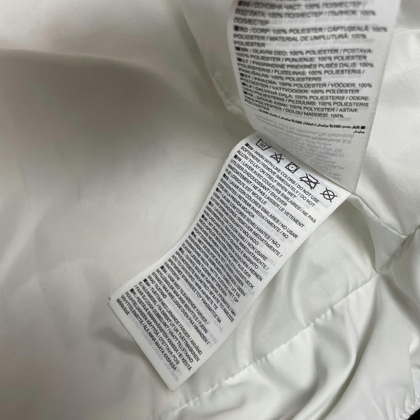Nike Nike Women's White Polyester Full Zip Puffer Jacket Large Size L / US 10 / IT 46 - 15 Thumbnail
