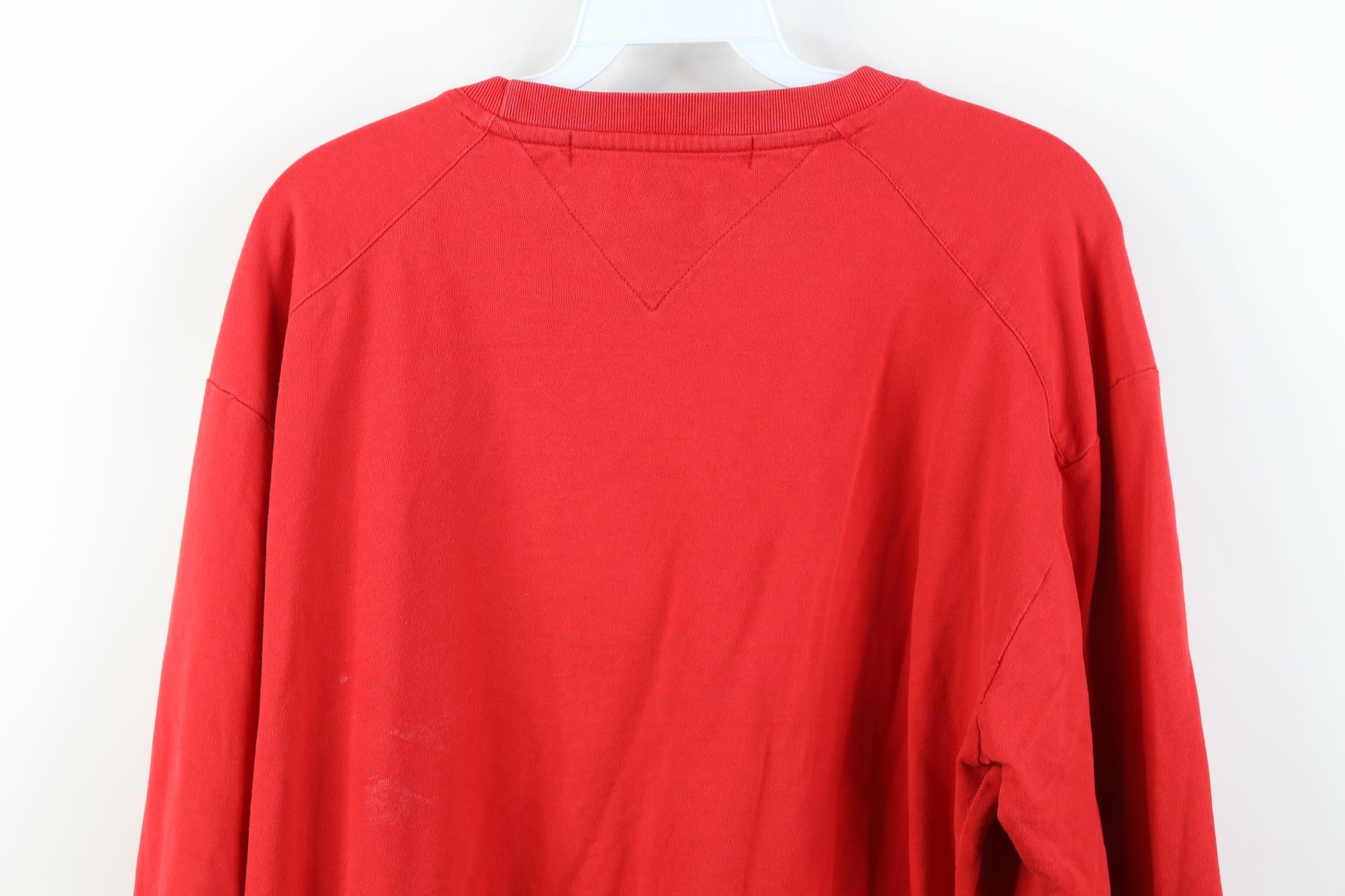 Tommy Hilfiger Vintage Y2K 2000 Tommy Hilfiger Long Sleeve T-Shirt Red Size US L / EU 52-54 / 3 - 13 Thumbnail