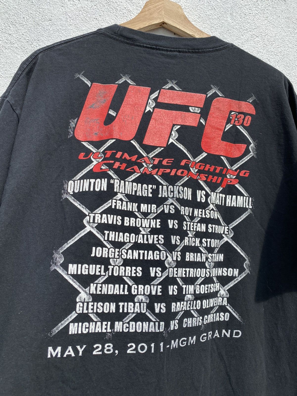 UFC Vintage UFC 130 Rampage Jackson, Frank Mir Size US XL / EU 56 / 4 - 6 Thumbnail