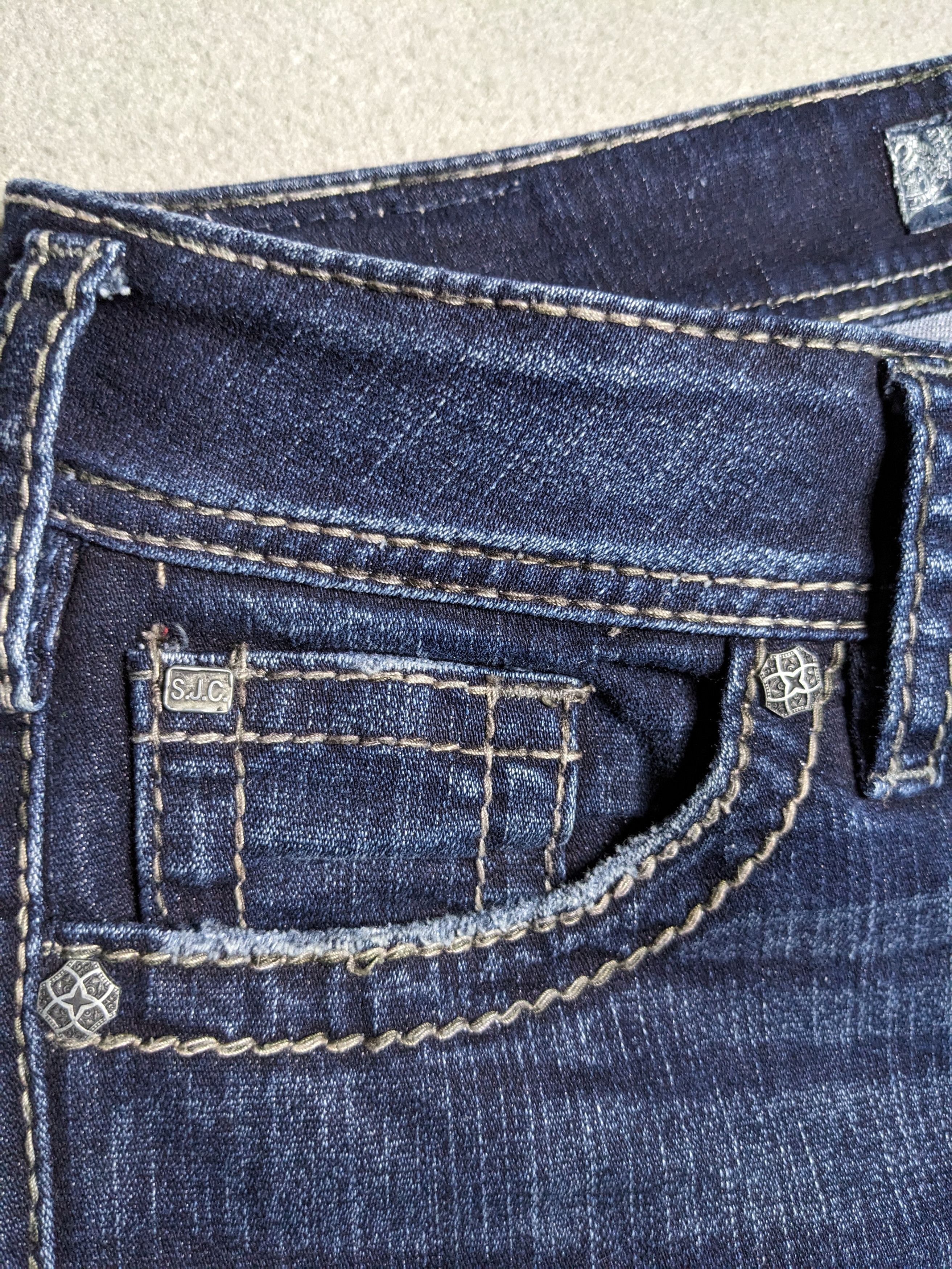 Silver Jeans Co. Silver Jeans Suki Surplus 30x32 Bootcut Denim Flap Pocket Size 30" / US 8 / IT 44 - 8 Thumbnail