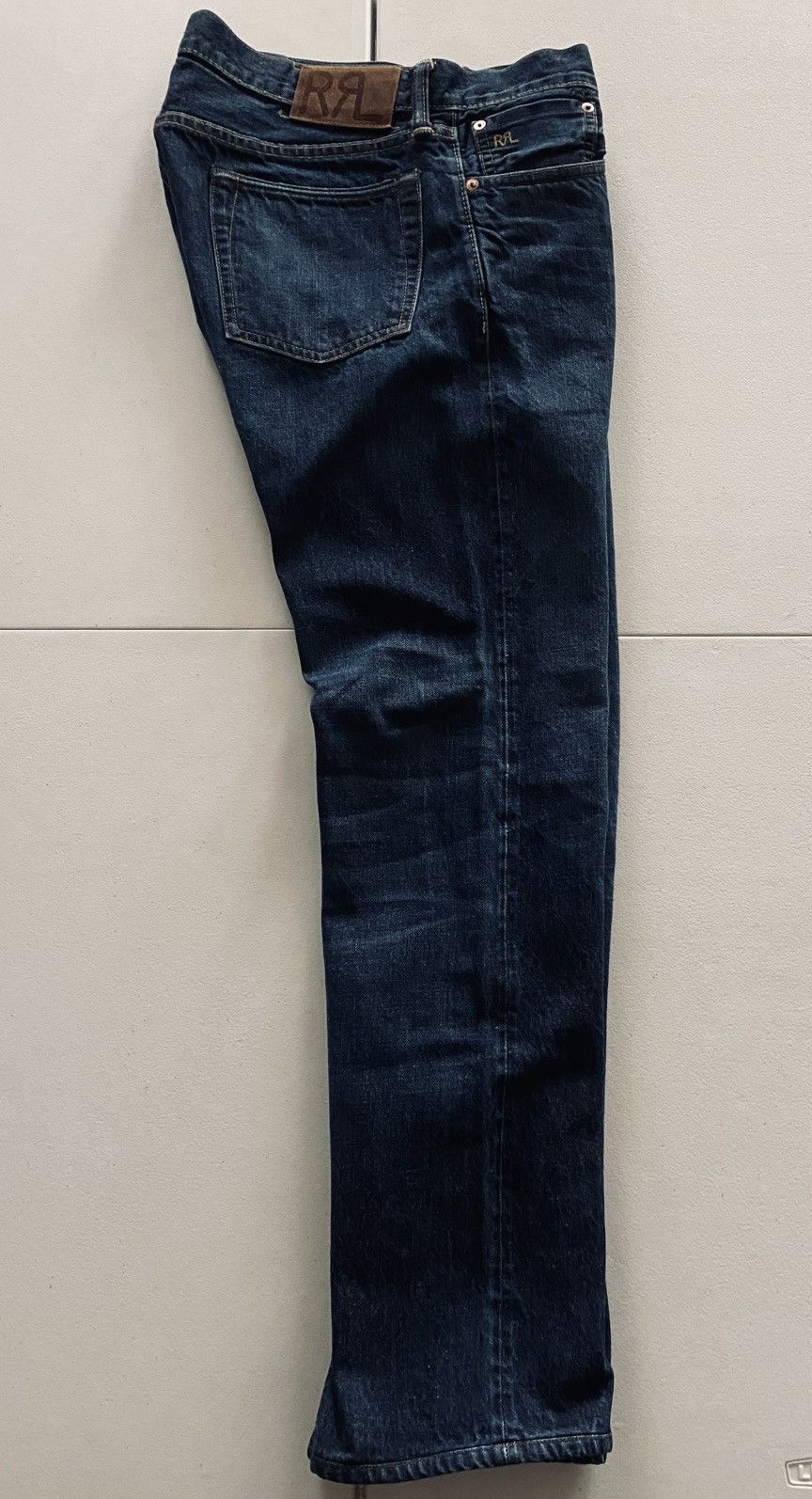 RRL Ralph Lauren RRL Slim Fit American Selvedge Still Water Wash 2 Jeans 32 Size US 32 / EU 48 - 22 Thumbnail