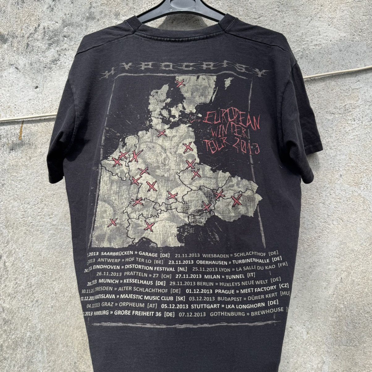 Band Tees 2013 Hypocrisy End of Disclosure EU Tour Tee Death Metal Size US S / EU 44-46 / 1 - 4 Thumbnail