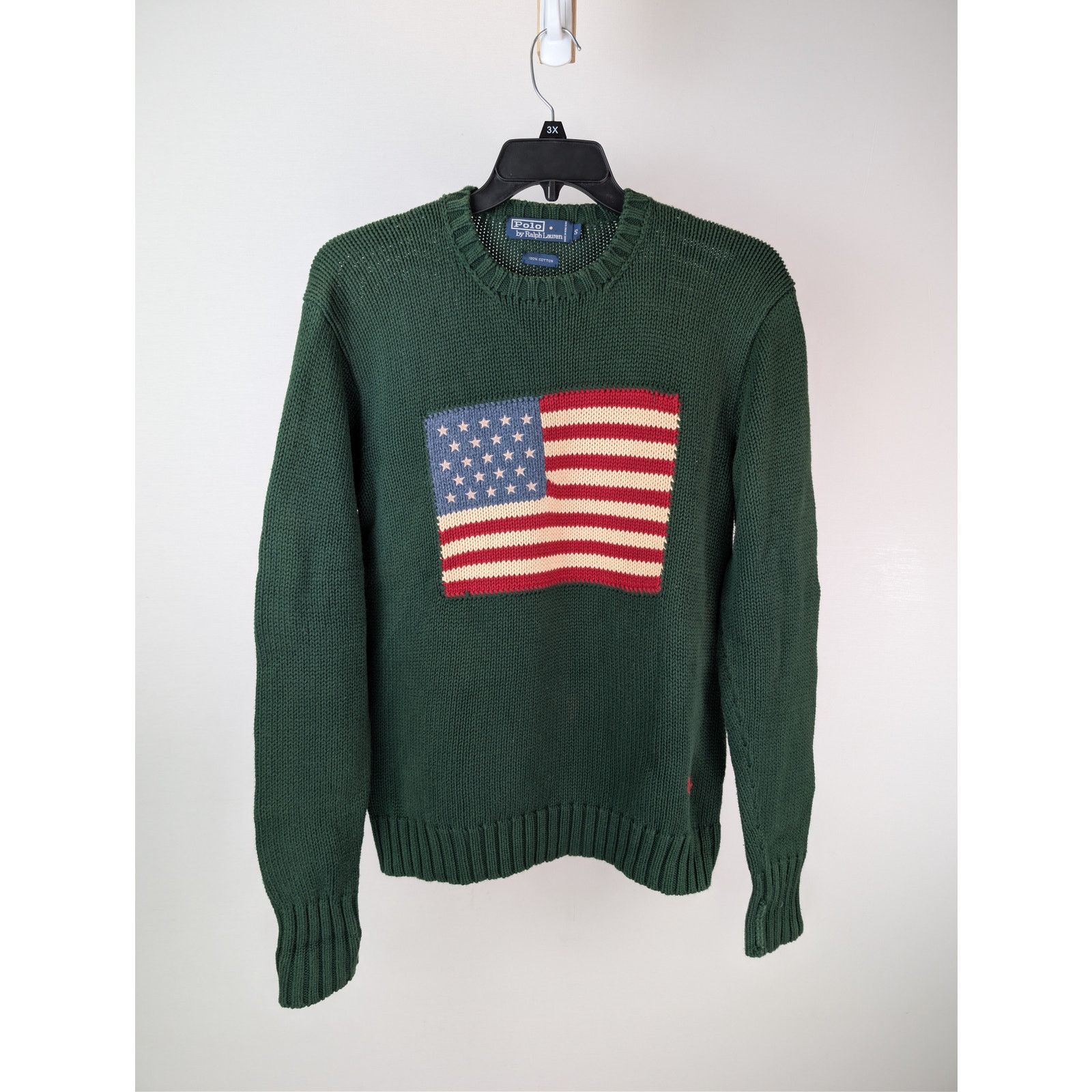 Ralph Lauren o1rshd1 CC20 flag intarsia knit sweater in Green Size US S / EU 44-46 / 1 - 7 Thumbnail