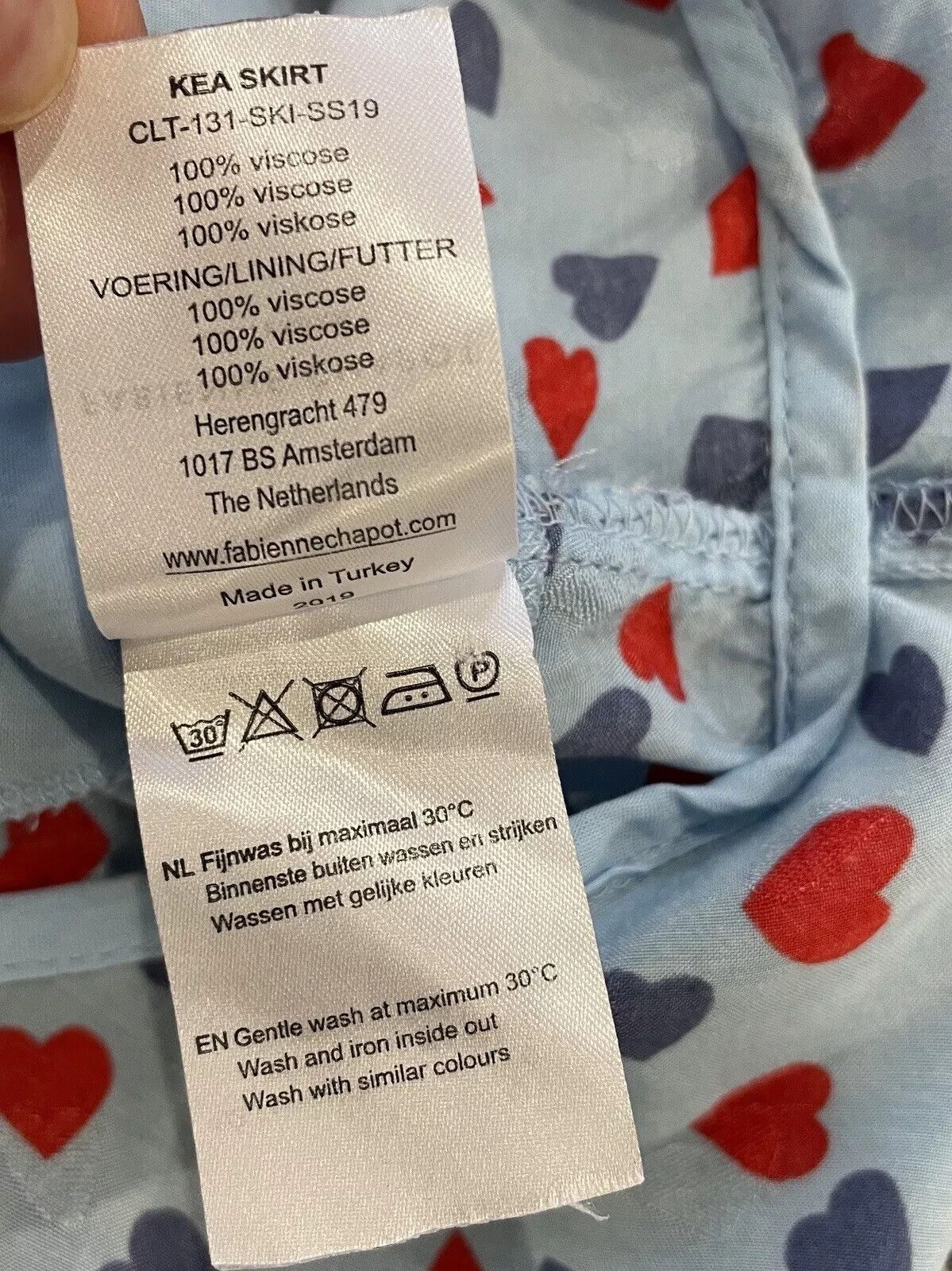 Other Fabianne Chapot Viscose Kea Skirt Hearts Wrap Print size XS Size 28" / US 6 / IT 42 - 13 Thumbnail
