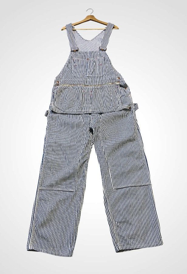 Original Montgomery Vintage Ward Montgomery Double Knee Hickory Jumpsuit Size US 38 / EU 54 - 1 Thumbnail