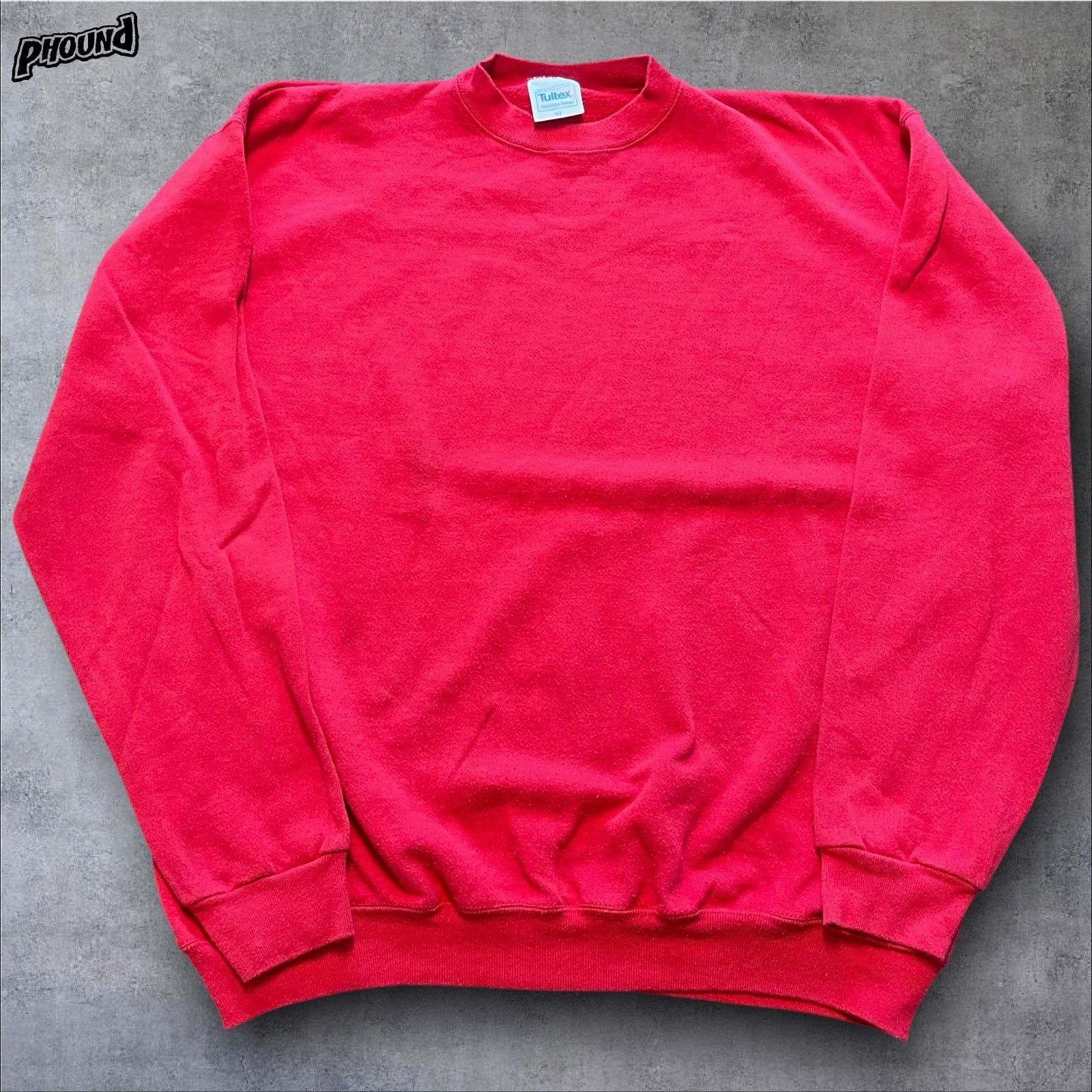 Tultex VTG 90s Maximum Sweats Tultex Pullover Sweatshirt XLT USA Size US XL / EU 56 / 4 - 1 Thumbnail