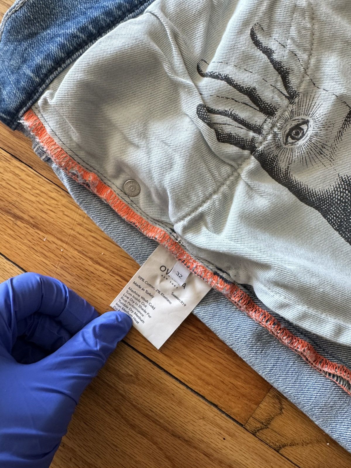 Ovadia & Sons Ovadia & Sons Distressed Slim Fit Denim Men’s Size 32x32 Size US 32 / EU 48 - 16 Thumbnail