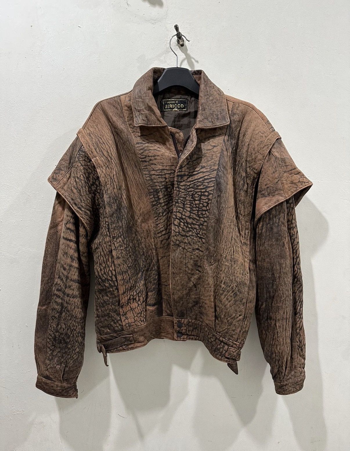 Japanese Brand 90’s Creazione Di Sirocco Leather Jacket Size US L / EU 52-54 / 3 - 2 Thumbnail