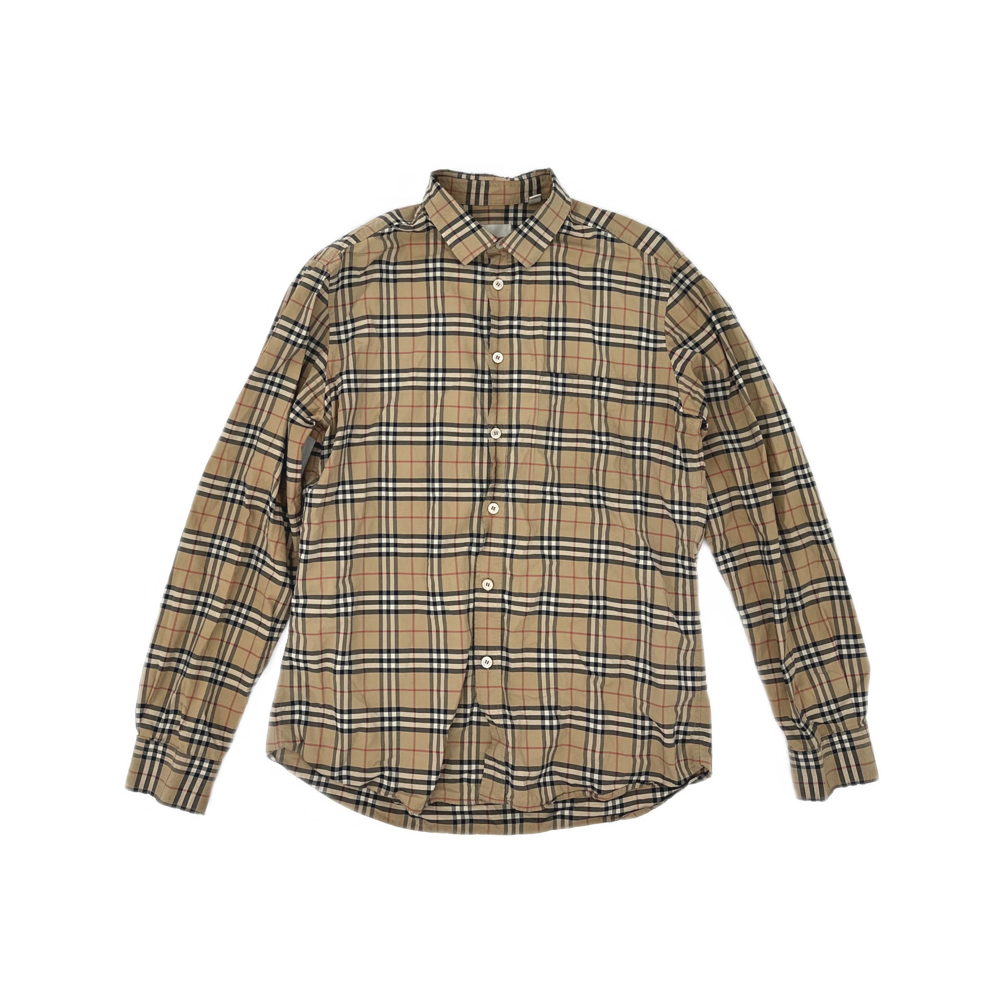 Burberry Burberry Check Button Up Shirt Size L Size US L / EU 52-54 / 3 - 1 Thumbnail