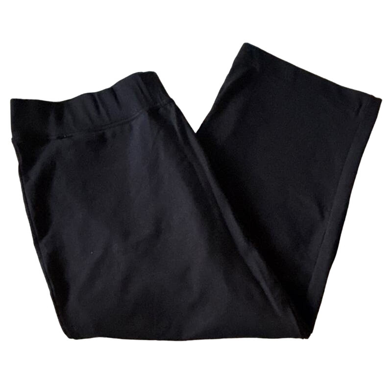 Lands' End Lands End Womens Black Starfish Crop Pants XS Size 40" / US 18 - 2 Thumbnail
