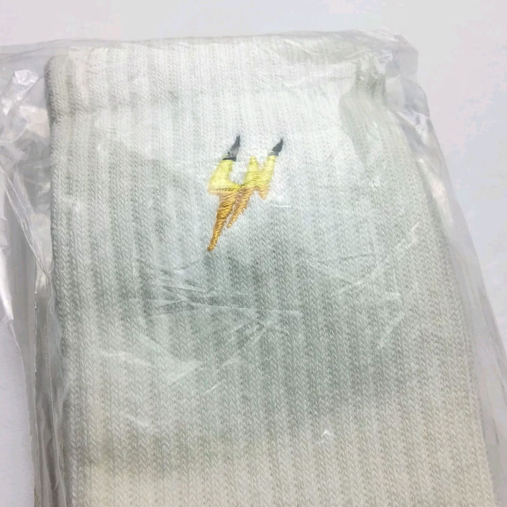 Y/Project Thunderbolt Project By Frgmt & Pokemon Socks One Size Ivory Crew Socks Unisex Adults Size ONE SIZE - 3 Thumbnail