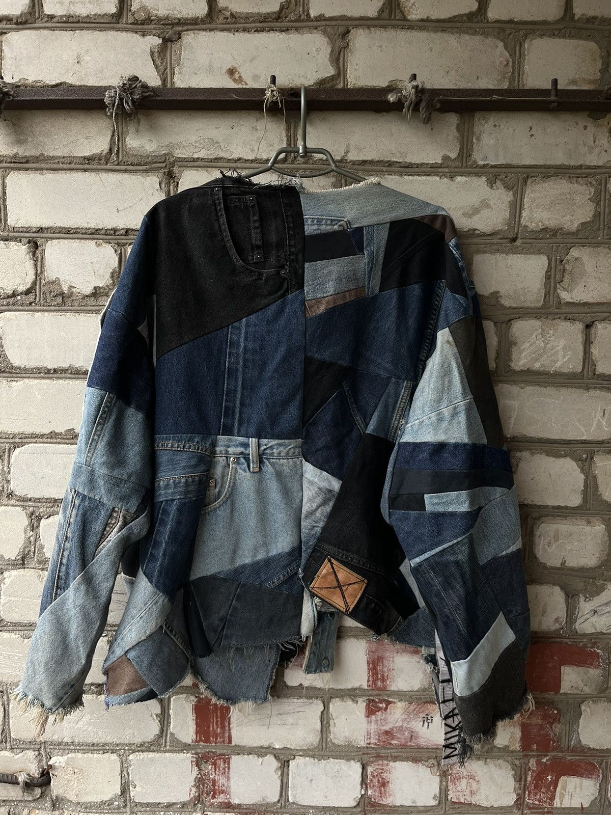 Japanese Brand × Levi's × Vintage Vintage Levi’s Rare denim patchwork jacket 501 pants Size US XL / EU 56 / 4 - 9 Thumbnail
