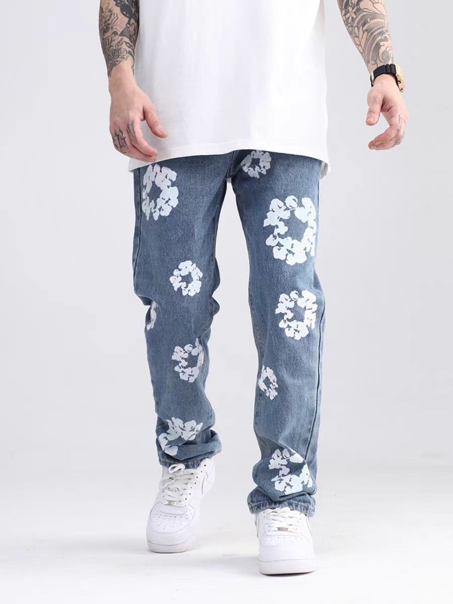 Designer × Japanese Brand × Vintage patchwork flared damaged paint jeans Size US 28 / EU 44 - 1 Thumbnail