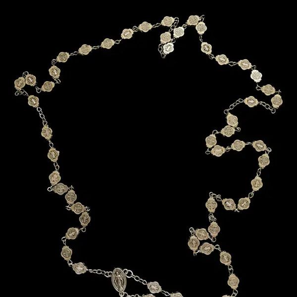 VIBE Saint Benedict Rosary Necklace Chain Catholic Church Jesus Size ONE SIZE - 6 Thumbnail