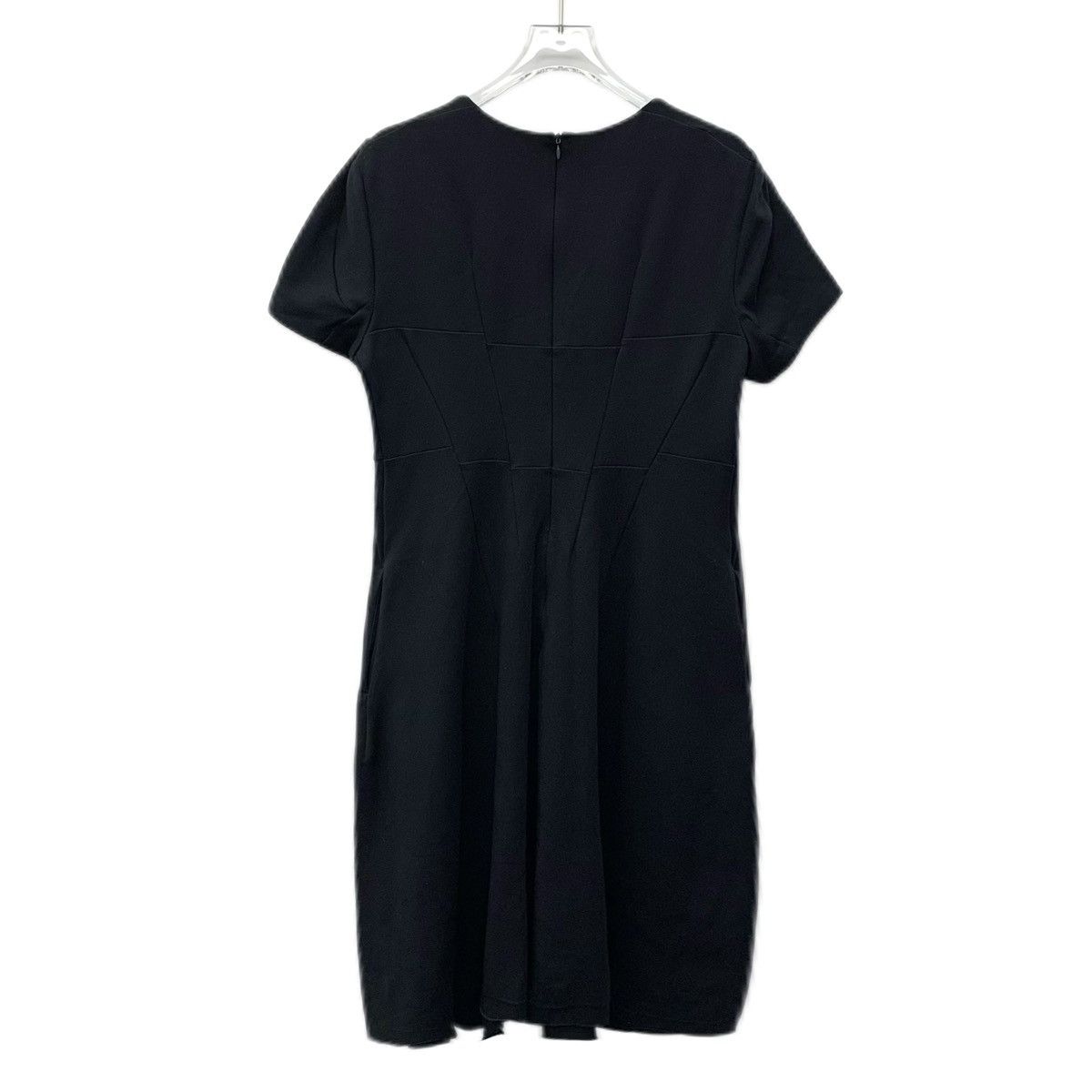 Jil Sander Jil Sander Black Crew Neck Short Sleeve Dress K26WX Size S / US 4 / IT 40 - 2 Thumbnail