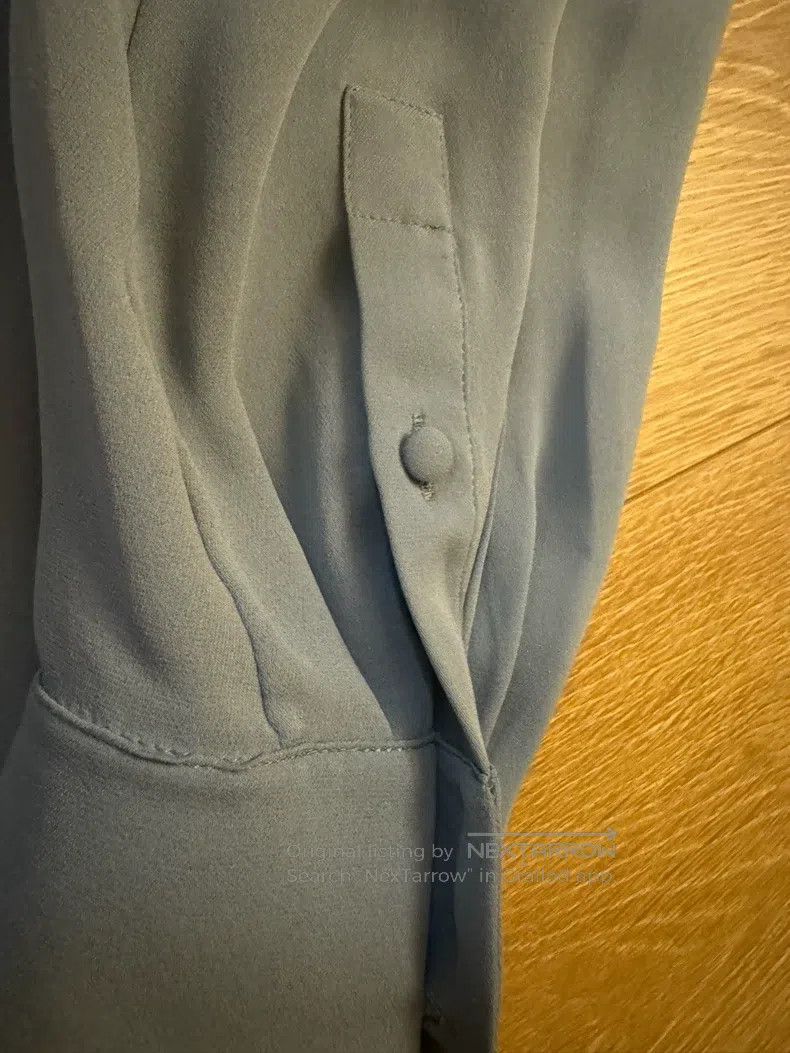 Valentino Valentino Silk mist blue blue-gray shirt Size S / US 4 / IT 40 - 5 Thumbnail