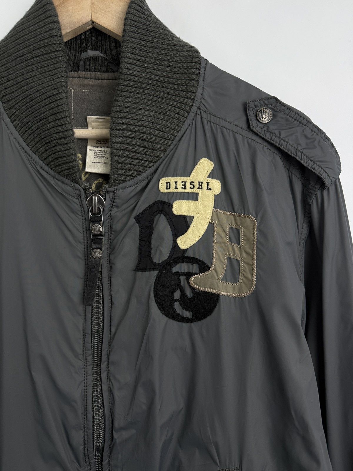 Diesel × Diesel Black Gold × Japanese Brand 🇯🇵 Diesel Japan Style Bomber Jacket Retro Kapital Style Rare Size US XL / EU 56 / 4 - 4 Thumbnail