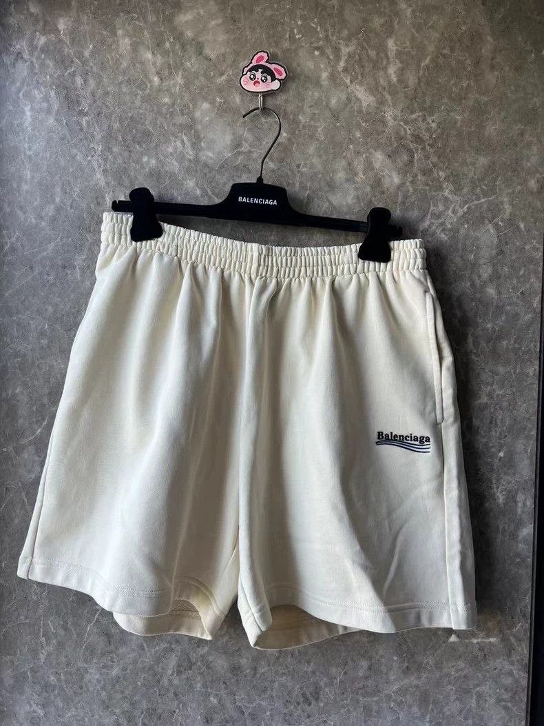 Balenciaga Balenciaga Solid Embroidered Shorts Size US 26 / EU 42 - 1 Thumbnail