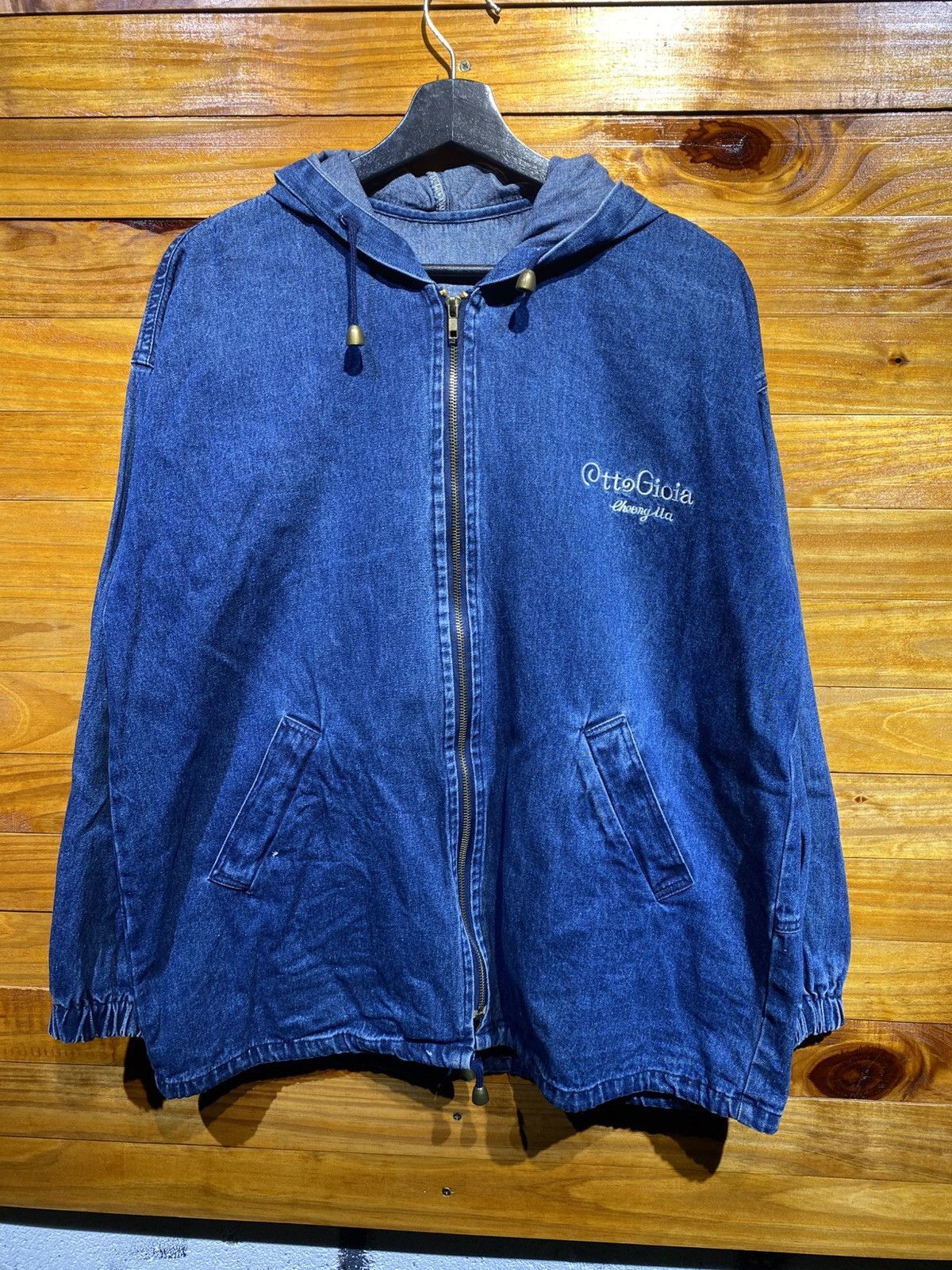 Vintage Vintage Otto Gioia Denim Hooded Jacket Cheong Ma Collection Size US M / EU 48-50 / 2 - 1 Thumbnail