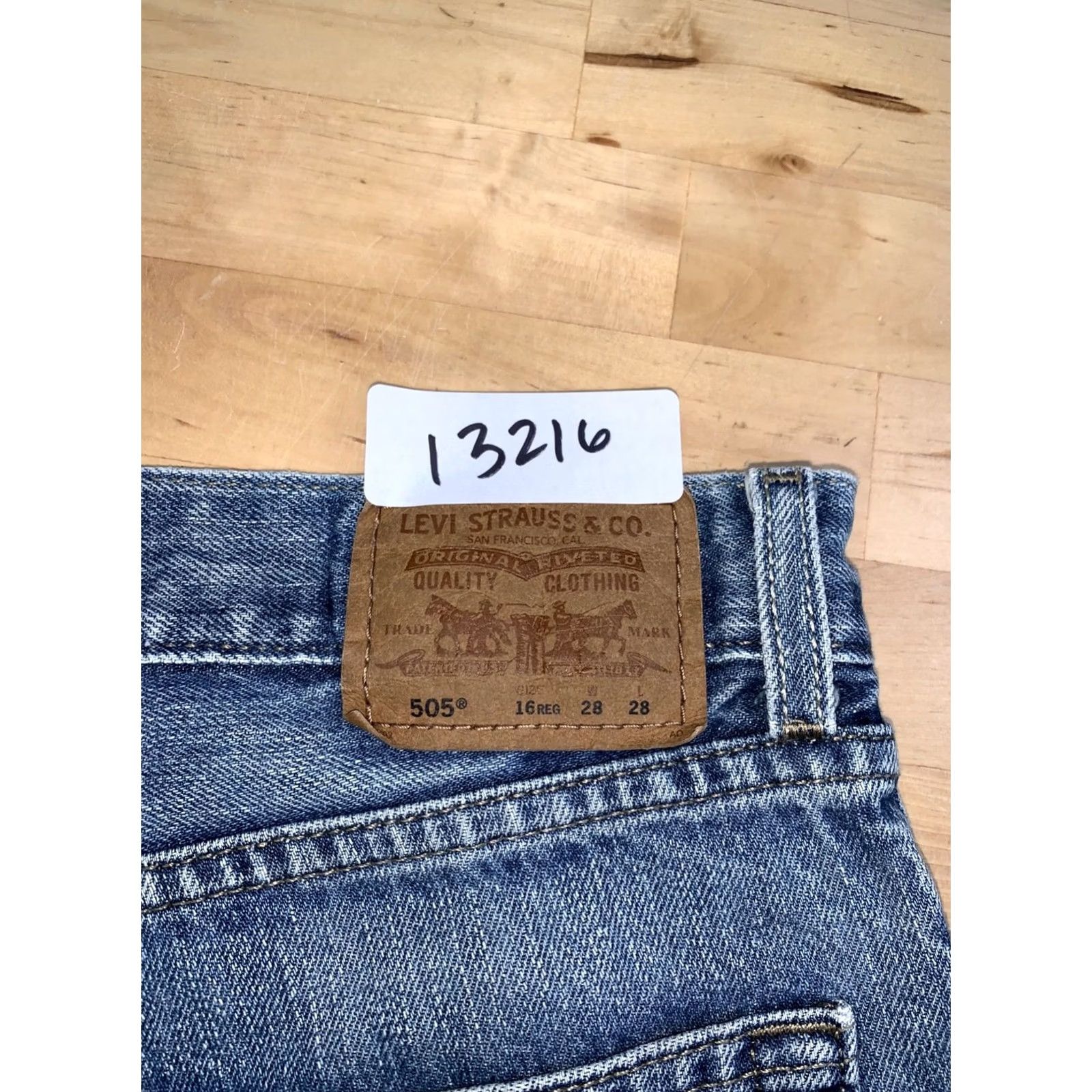 Levi's Levi's 505 Jeans Women 16 Reg 28x28 Denim Blue Straight Casual Vintage No N/A Size 38" / US 16 / IT 52 - 2 Thumbnail