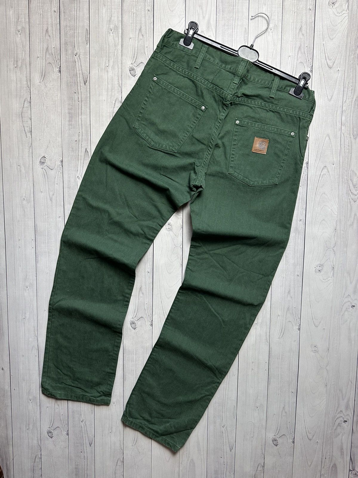 Carhartt Wip × Vintage Vintage Carhartt Wip green denim jeans size 33/34 Size US 33 - 1 Thumbnail