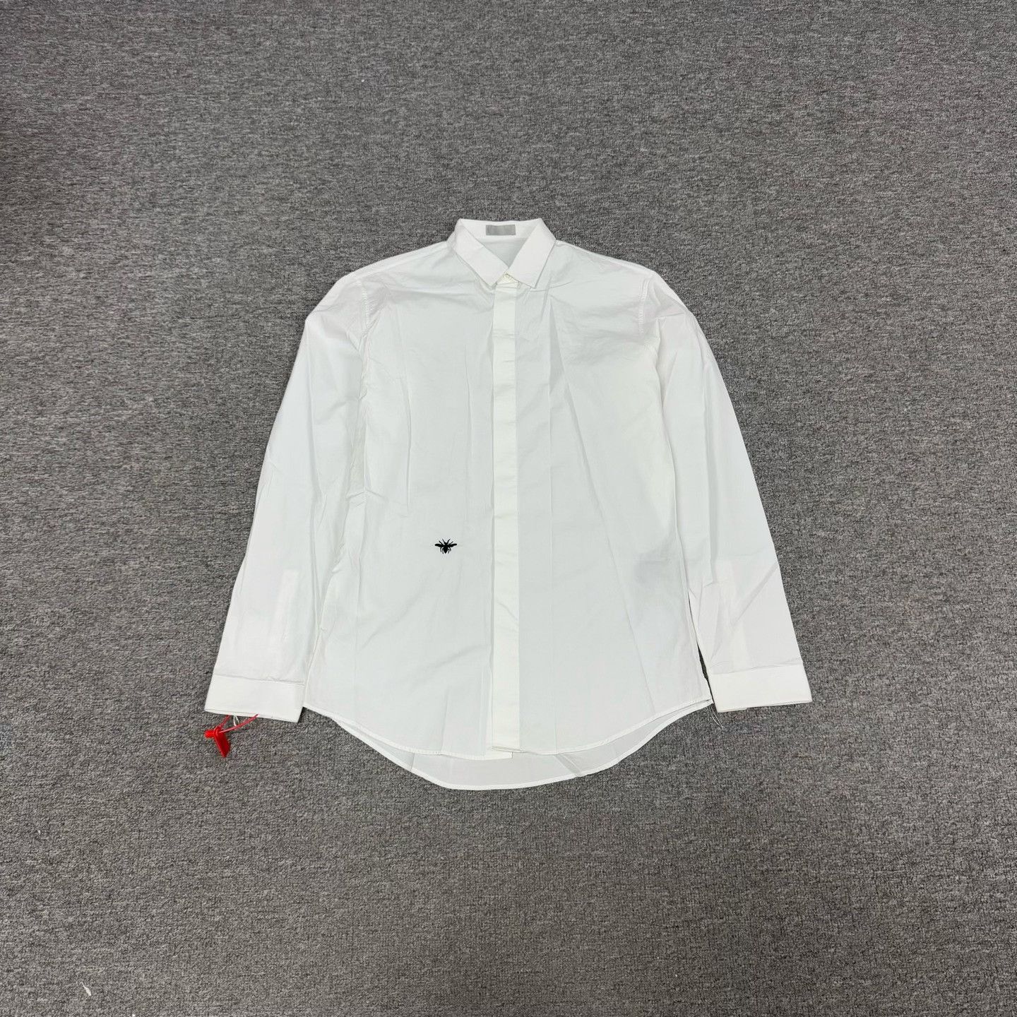 Dior DIOR Bee Embroidery White Long-Sleeve Shirt Size S / US 4 / IT 40 - 1 Thumbnail