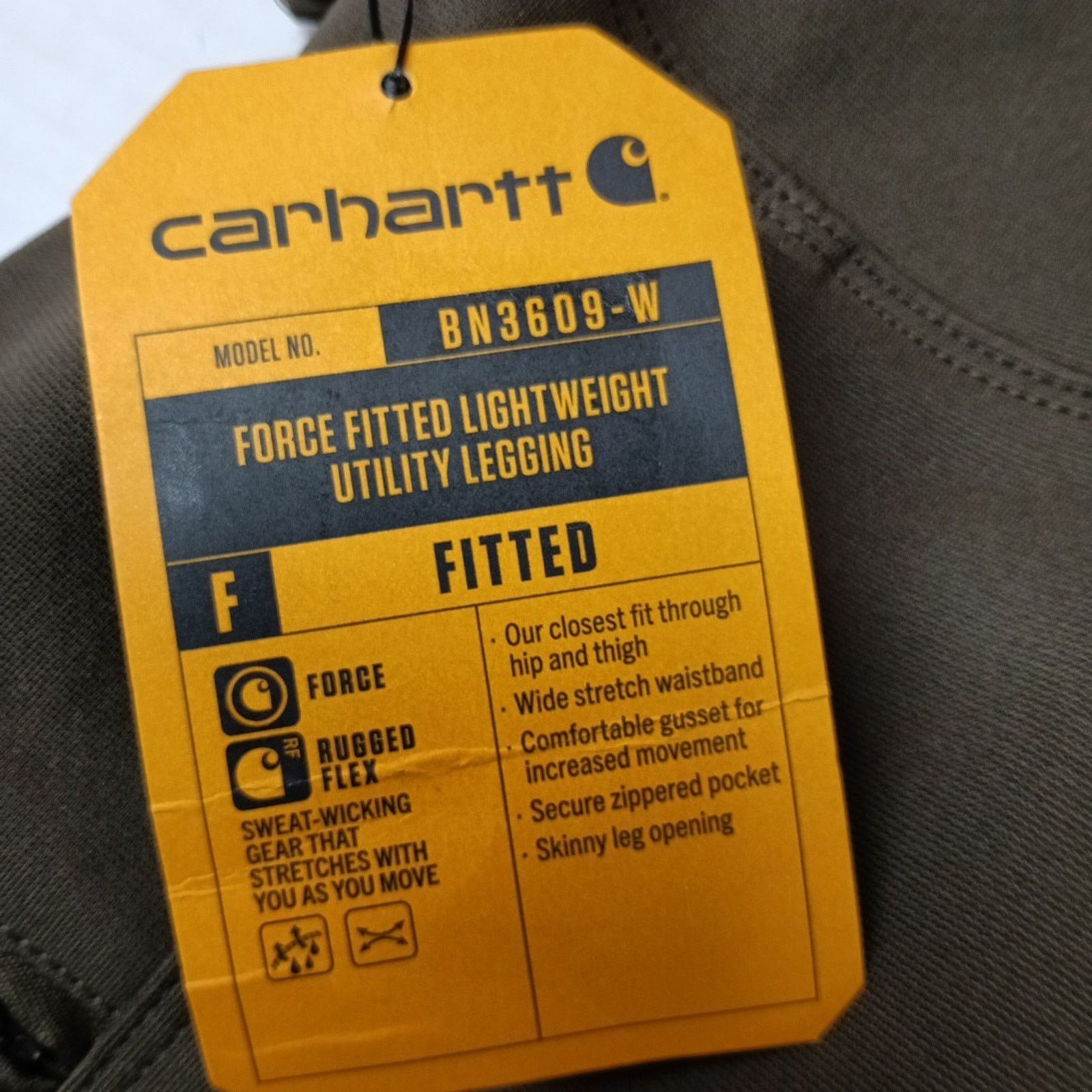 Carhartt Carhartt Women’s Legging Lightweight Utility Size L Green Size 33" - 4 Thumbnail