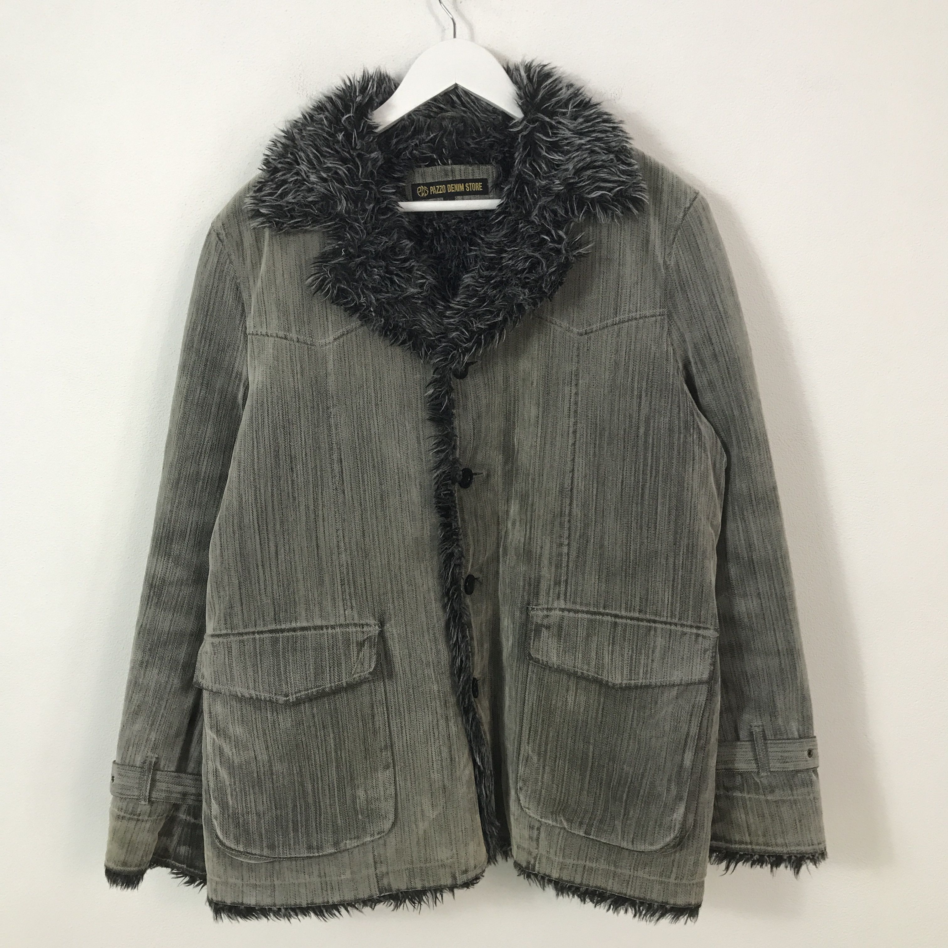 Pazzo Vintage Pazzo Fur Sherpa Punk Japan style Jacket K71B5 Size US L / EU 52-54 / 3 - 2 Thumbnail