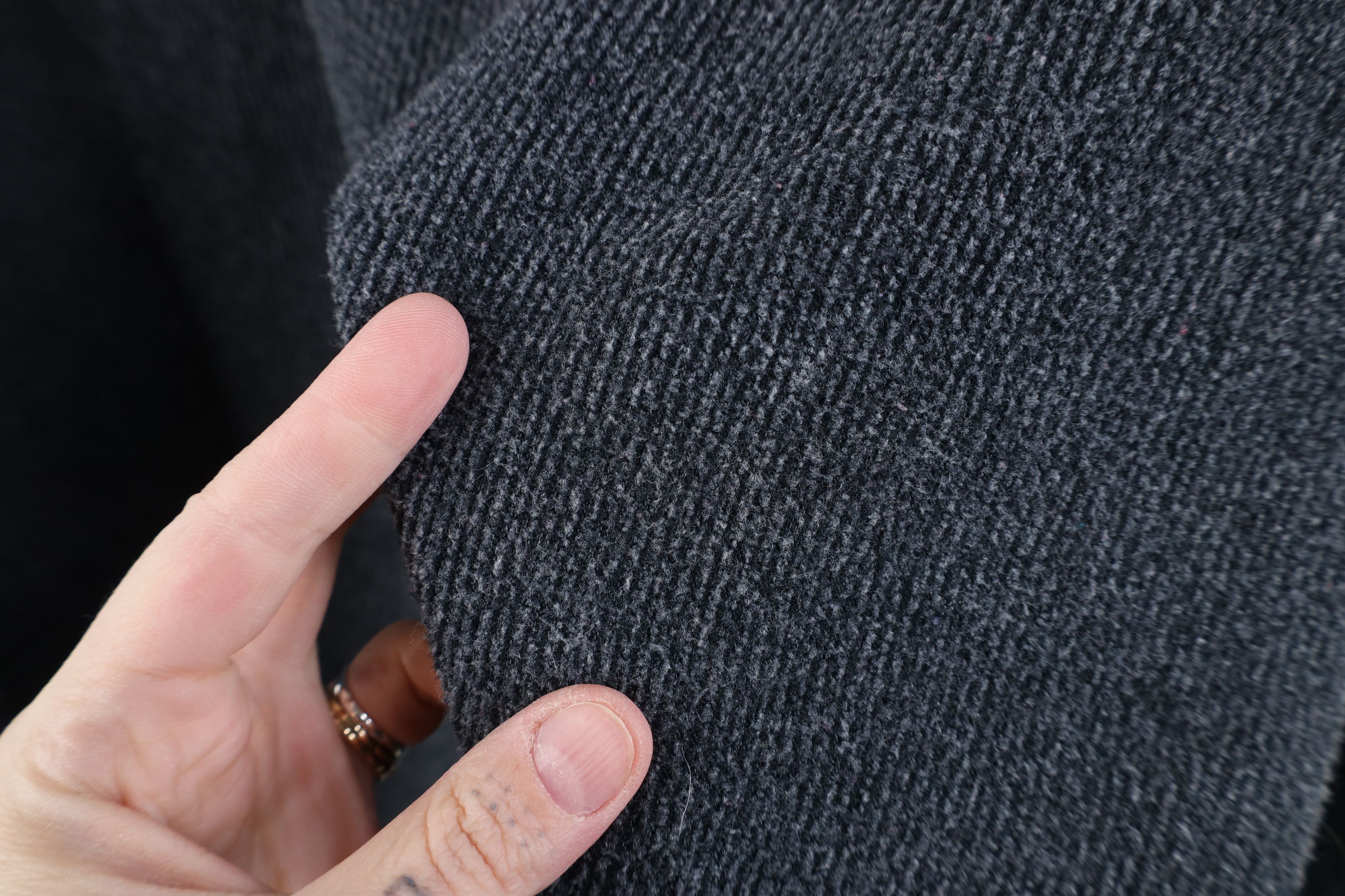 Vintage Vintage 90s Y2K Streetwear Ribbed Knit Collared Sweatshirt Size US L / EU 52-54 / 3 - 8 Thumbnail