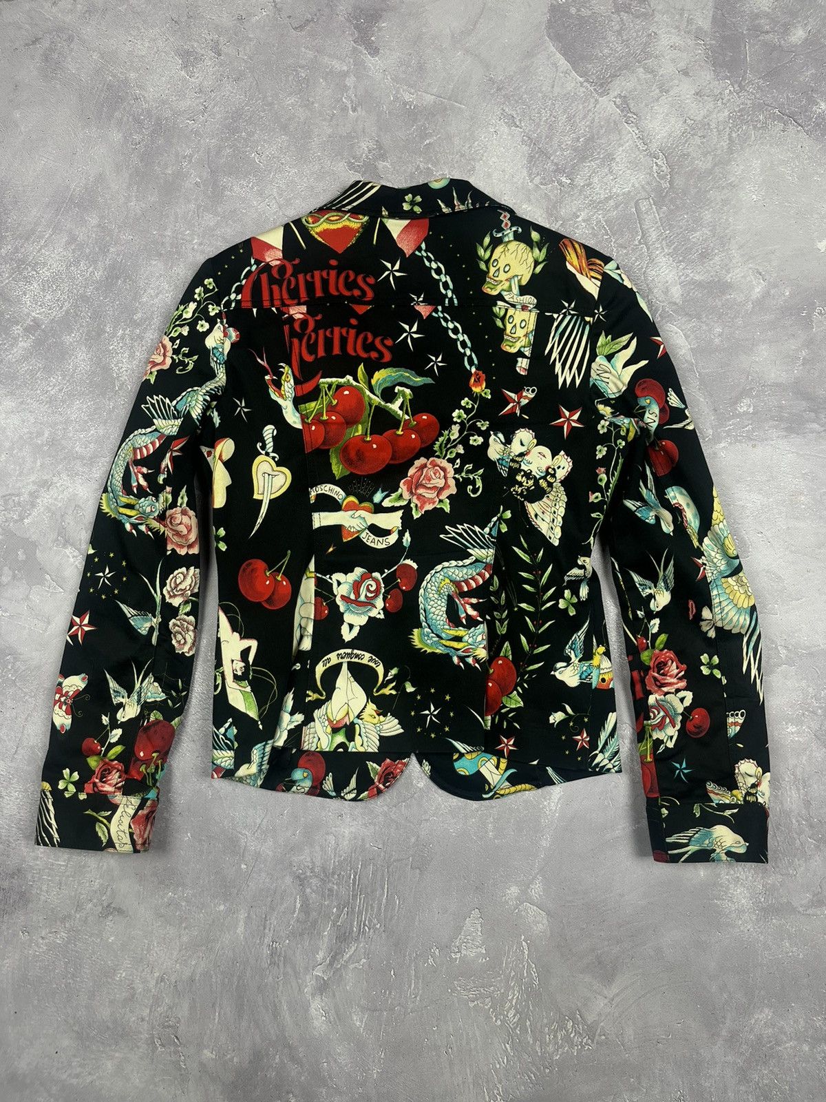 Moschino Rare Moschino Graphic Printed Single Breasted Blazer vintage Size L / US 10 / IT 46 - 2 Thumbnail