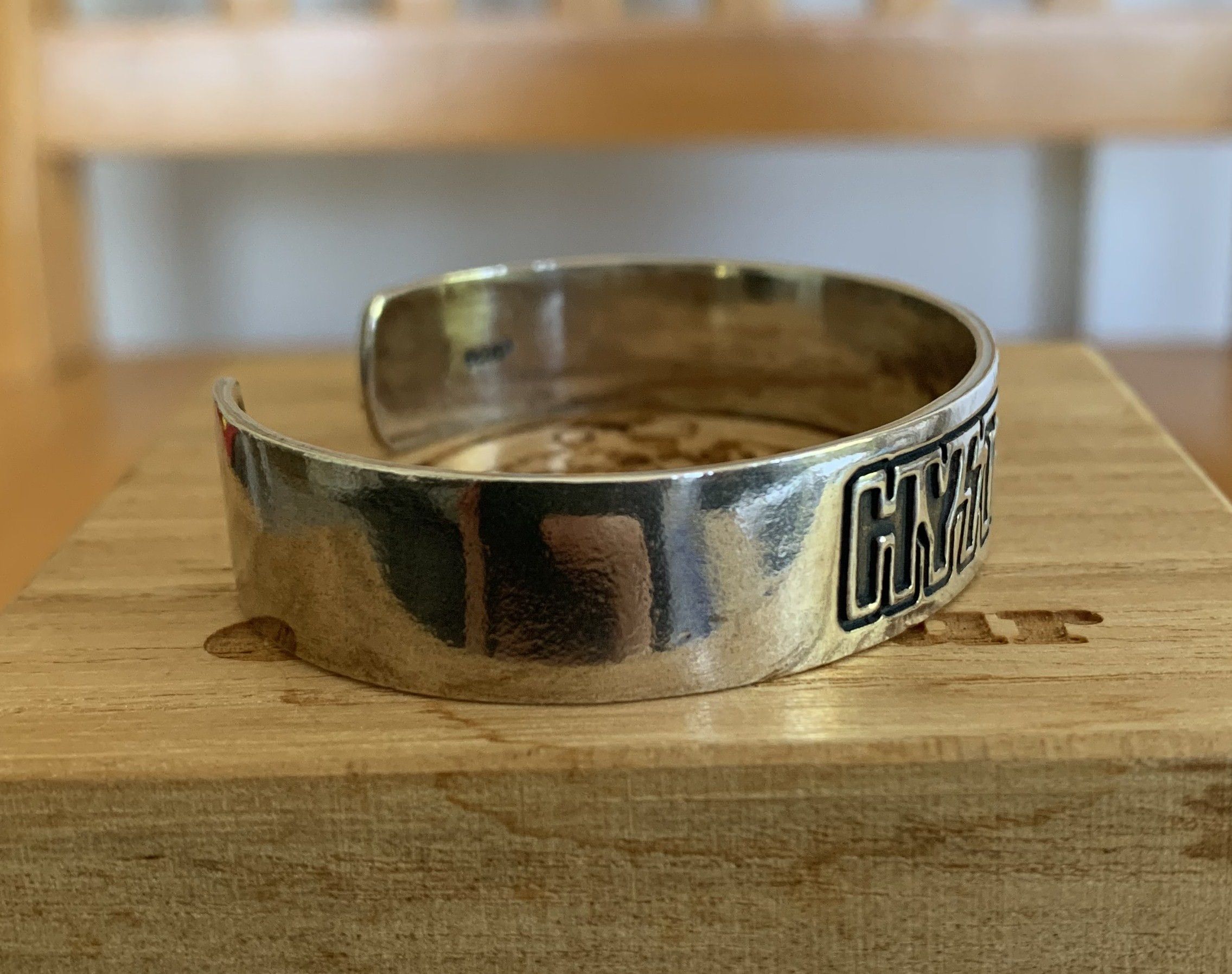 Hysteric Glamour Sterling Silver Logo Bracelet + Box