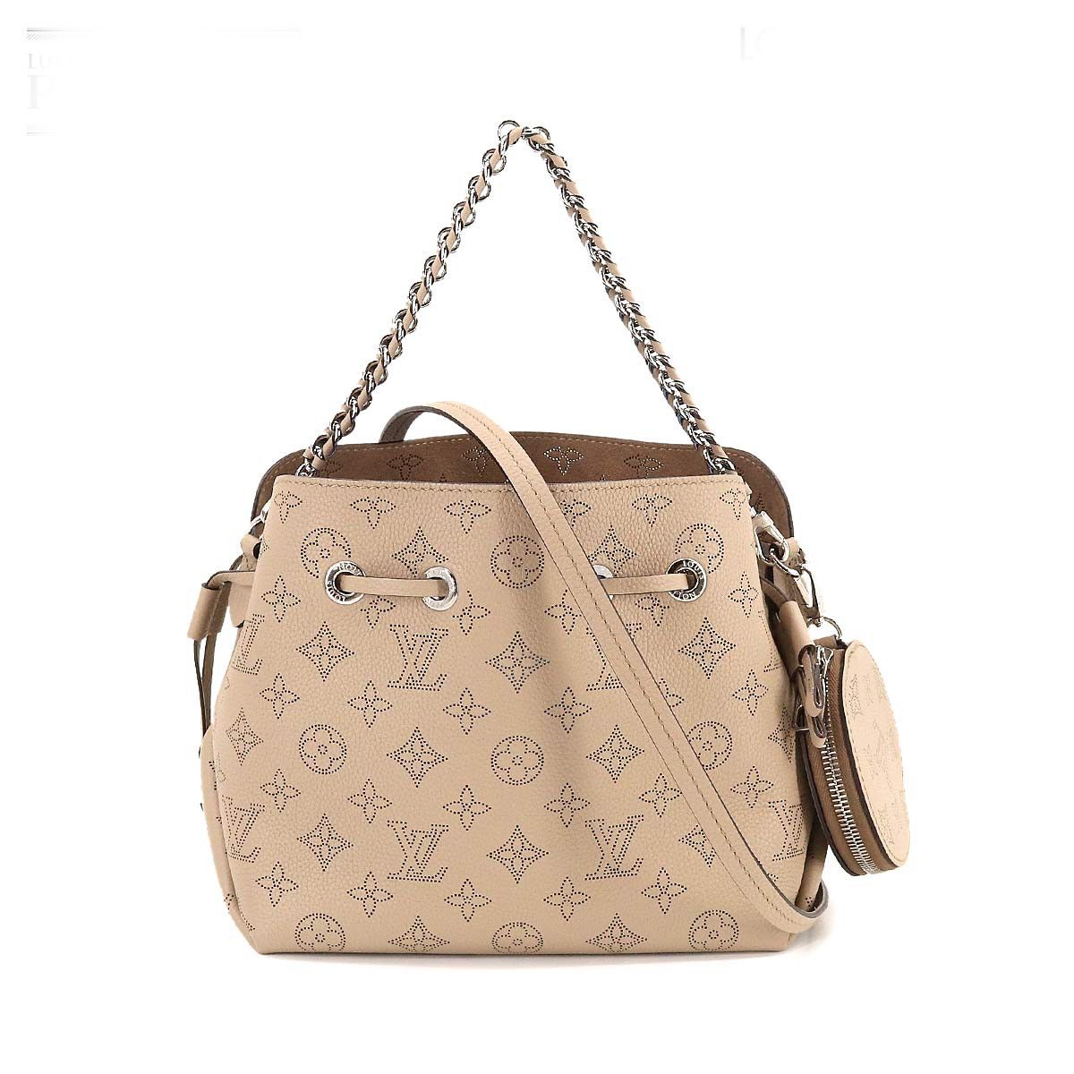 Louis Vuitton Mahina Bella Shoulder Bag Leather Galle Crème