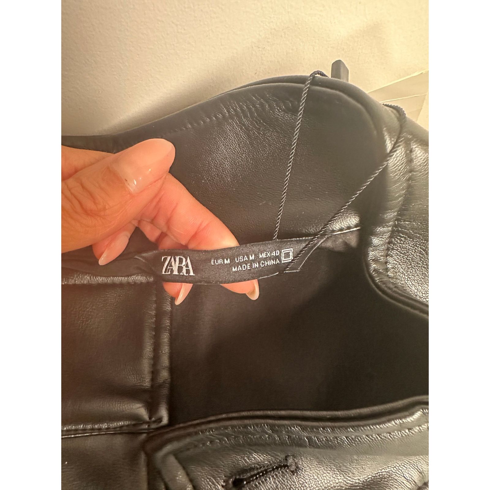 Zara Zara Black Long Leather Jacket - Size M - New Size M / US 6-8 / IT 42-44 - 6 Thumbnail