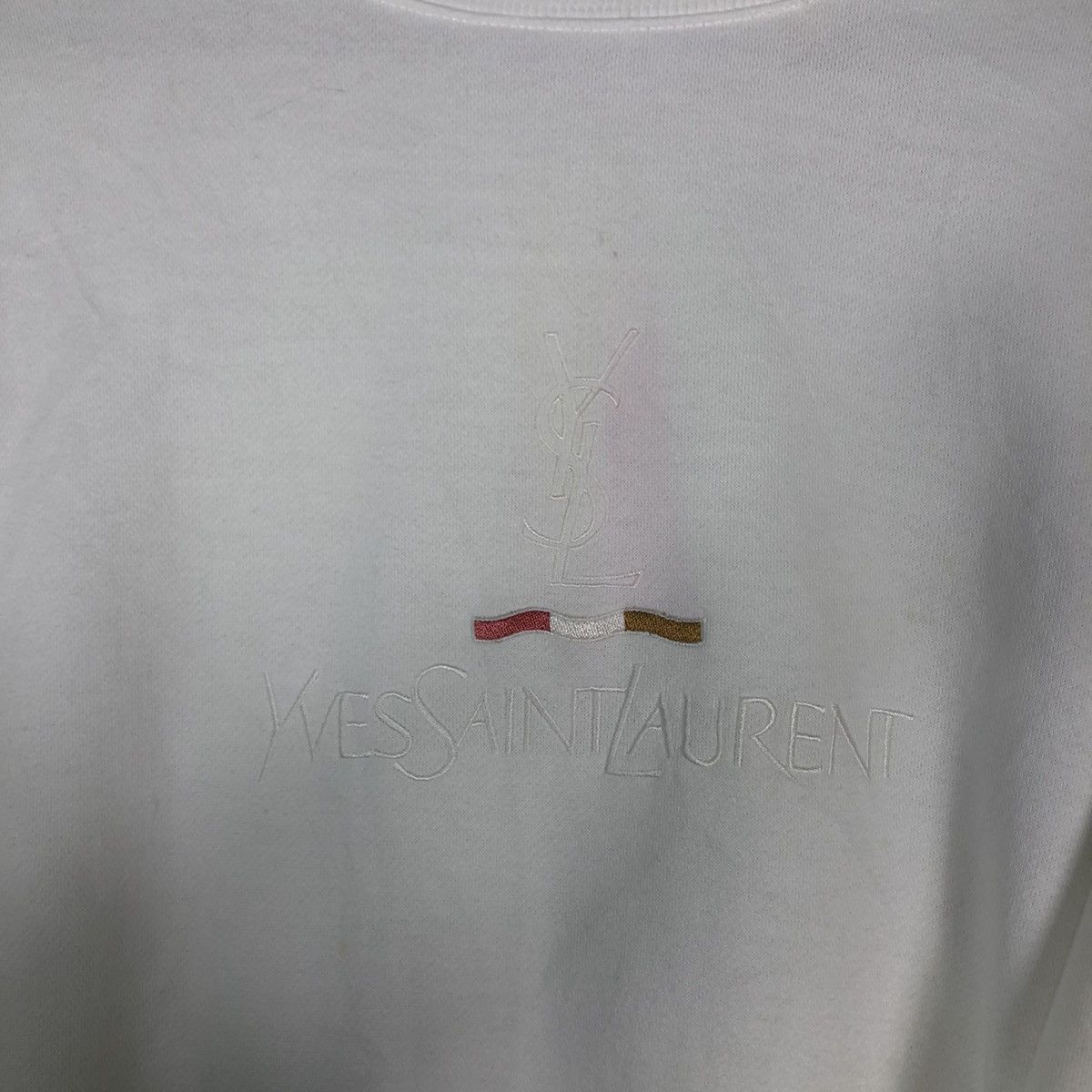 Vintage 🔥VINTAGE SWEATSHIRT CREWNECK YVES SAINT LAURENT POUR HOMME Size US S / EU 44-46 / 1 - 12 Thumbnail