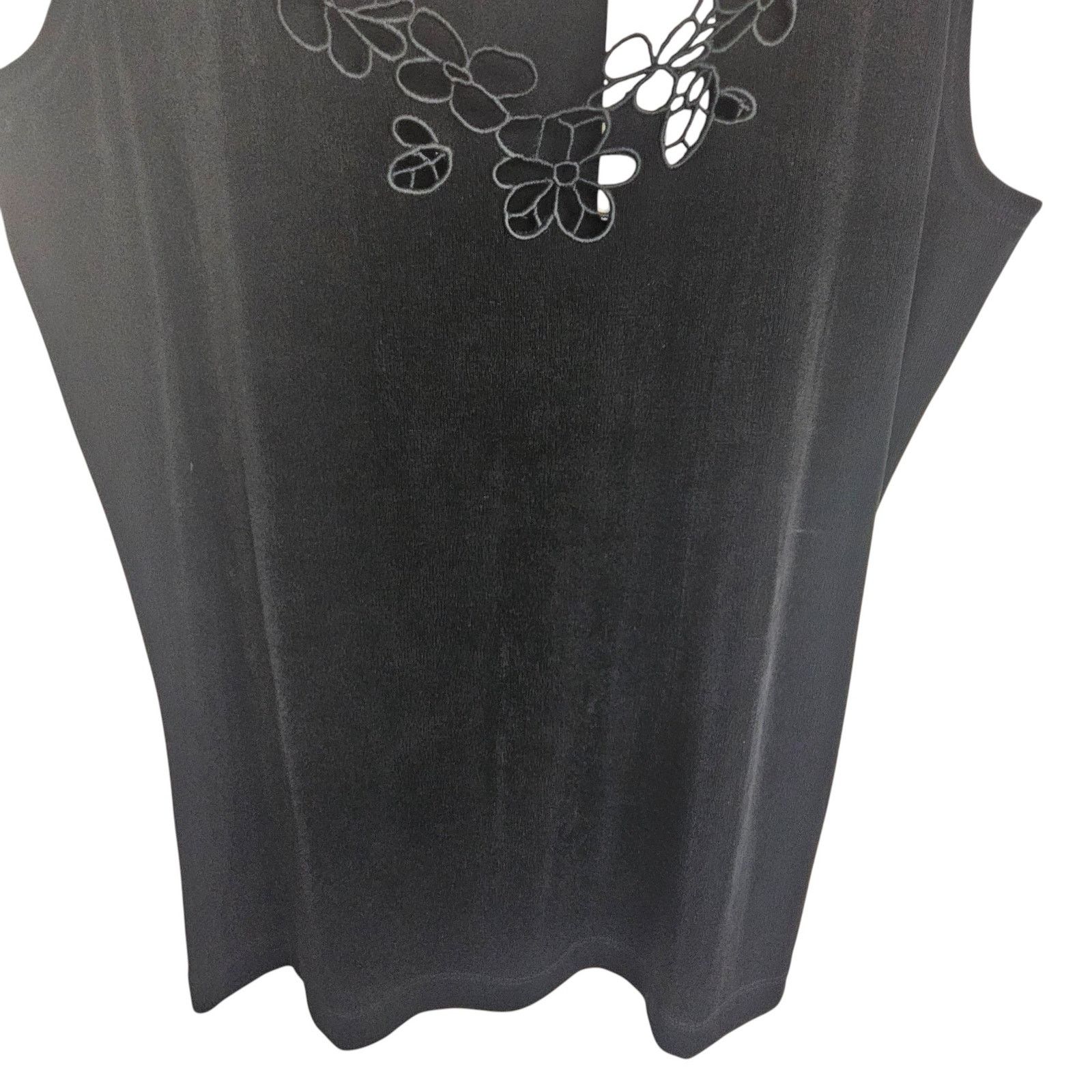 Chicos Chicos Travelers Womens Iona Tank Top M Classic Minimalist Size M / US 6-8 / IT 42-44 - 3 Thumbnail