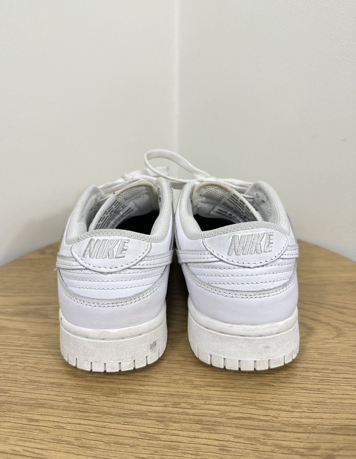 Nike Vintage Nike Dunk Low Triple White Streetwear Drill Sneakers Size US 8 / IT 38 - 9 Thumbnail