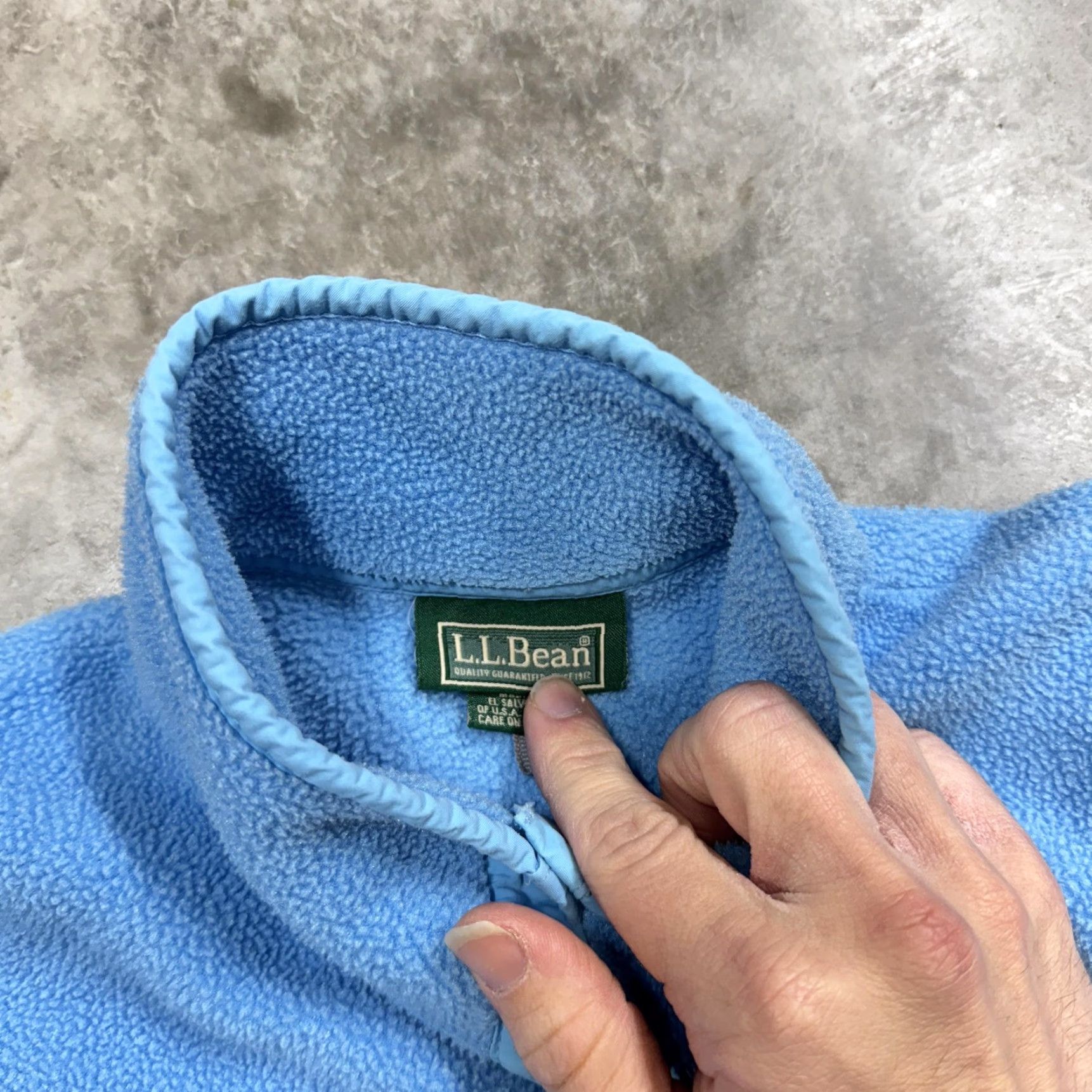 Vintage VINTAGE LL Bean Fleece Pullover Womens Medium Blue Snap Front Quarter Zip Jacket Warm Size M / US 6-8 / IT 42-44 - 4 Thumbnail