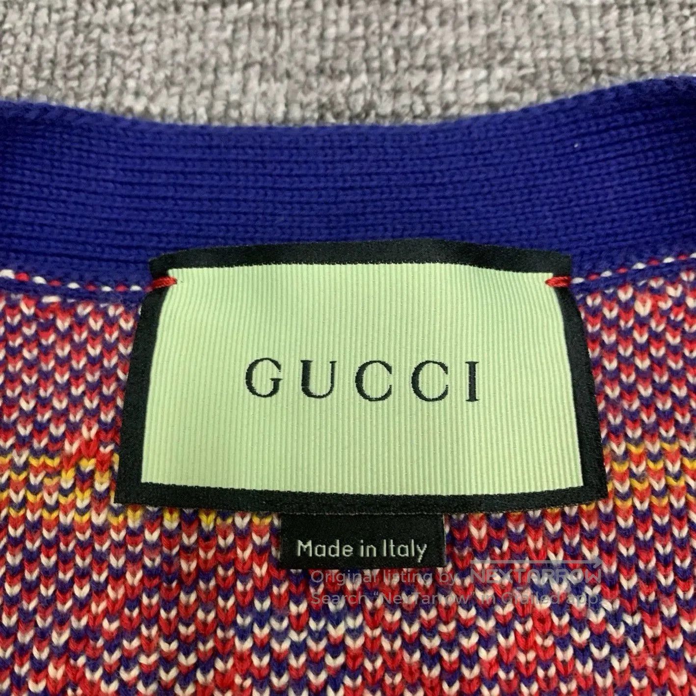 Gucci gucci blue apple patterned knitted cardigan. Size M / US 6-8 / IT 42-44 - 6 Thumbnail