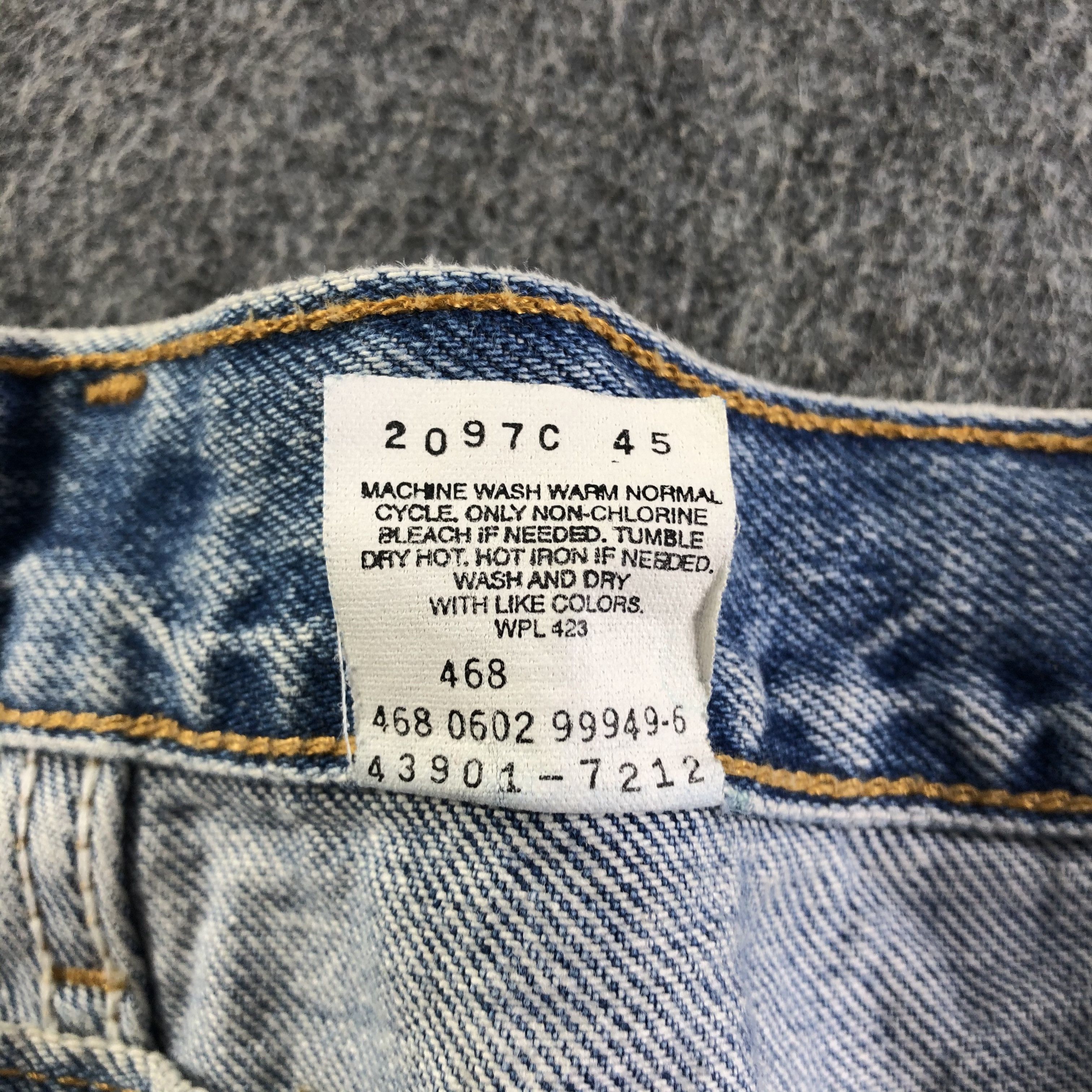 Levi's 90s Vintage Light Wash Levis Jeans-J4153 Size US 32 / EU 48 - 10 Thumbnail