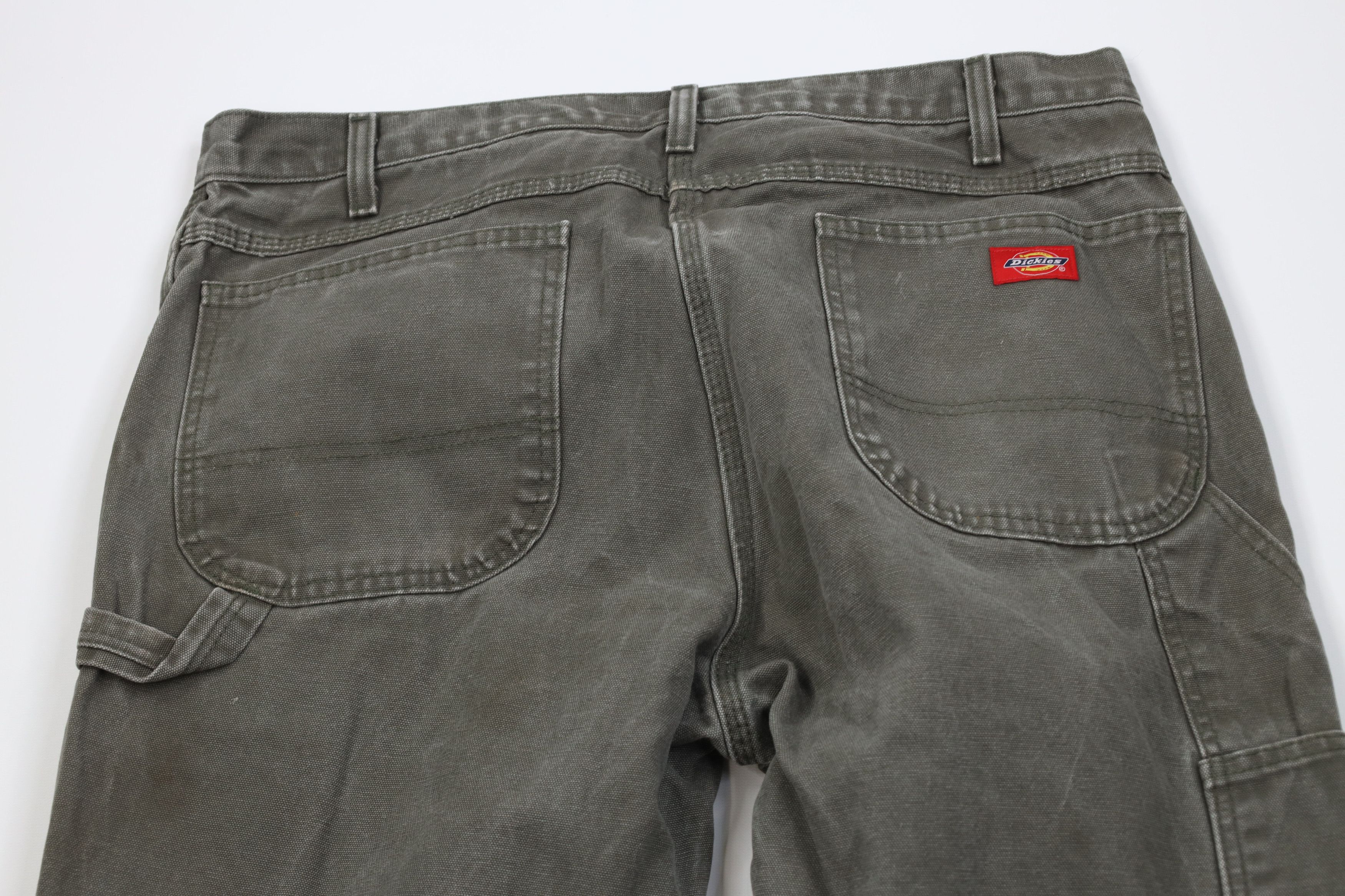 Dickies Vintage Y2K Dickies Wide Leg Canvas Dungaree Pants Green Size US 38 / EU 54 - 11 Thumbnail