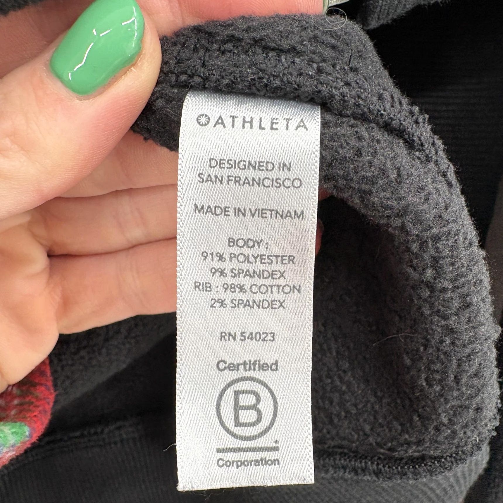 Athleta Athleta Hoodie Womens XS Black Full Zip Hooded Fleece Long Sleeve Gym Size XS / US 0-2 / IT 36-38 - 5 Thumbnail