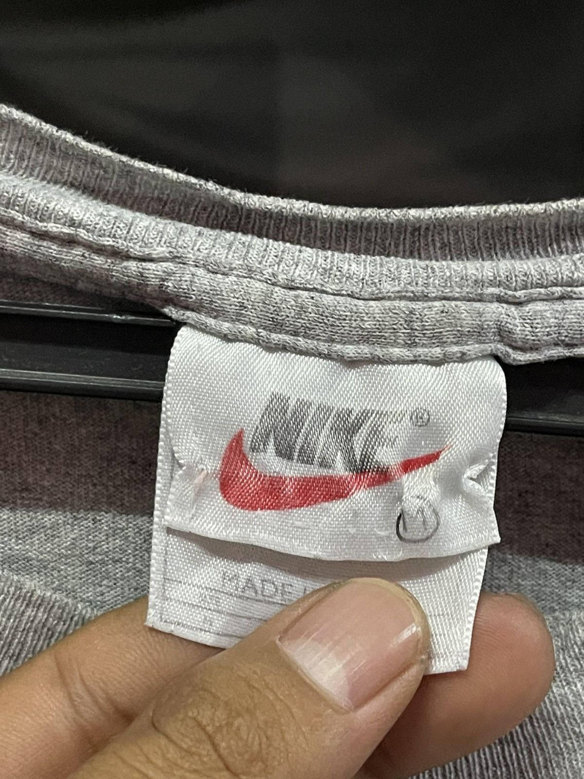 Nike Vintage 90s Nike Center Swoosh Long Sleeve🔥🔥🔥 Size US M / EU 48-50 / 2 - 5 Thumbnail
