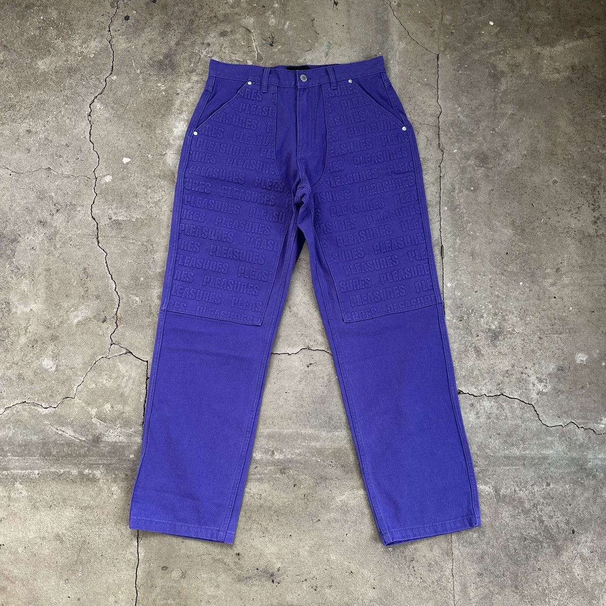 Pleasures Pleasures Black Double Knee Carpenter Pants Size 30”x30” Size US 30 / EU 46 - 1 Thumbnail
