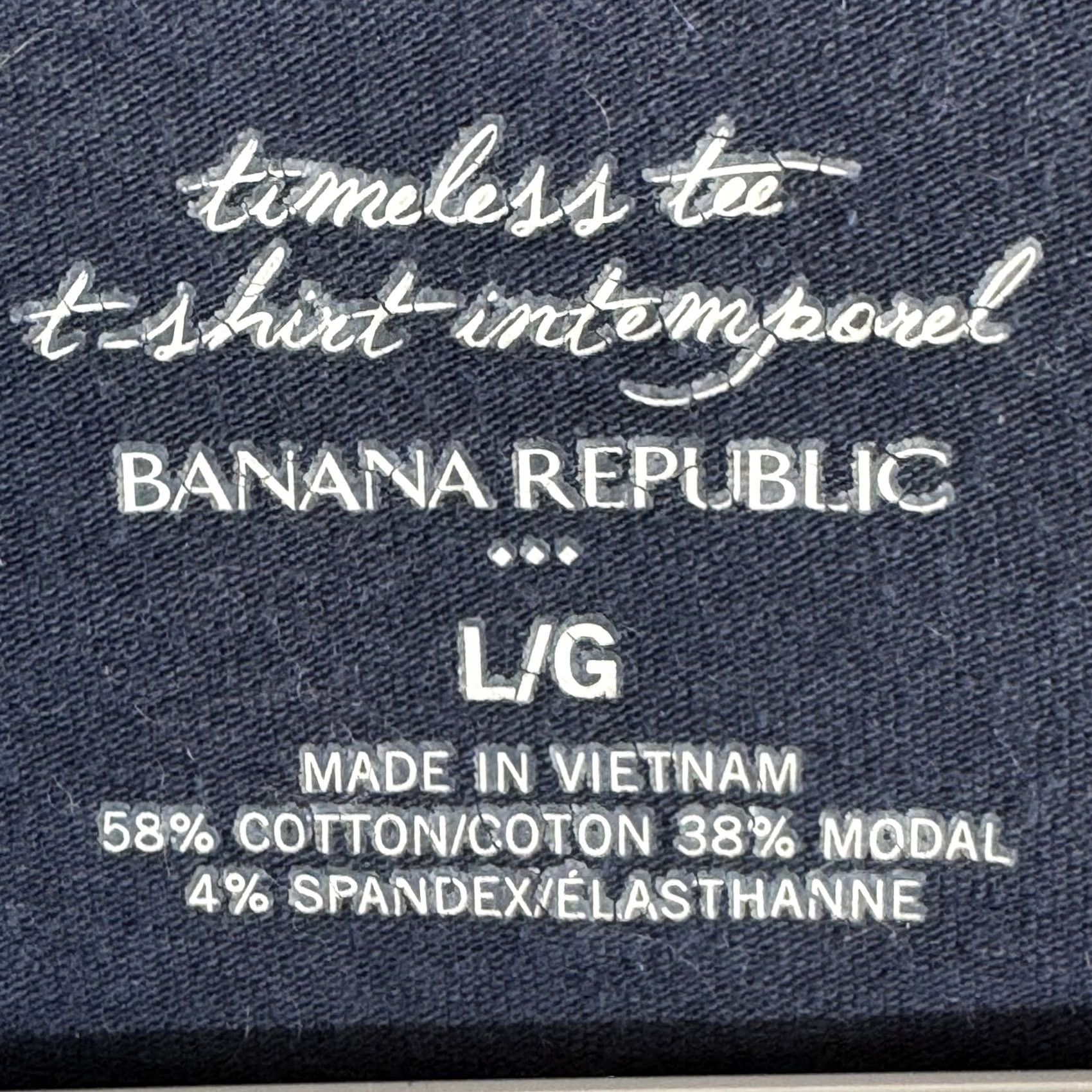 Banana Republic Banana Republic Shirt Blue Cotton Stretch Pullover – Size L Women’s Long Sleeve Casual Crew Neck Shirt Size L / US 10 / IT 46 - 7 Thumbnail