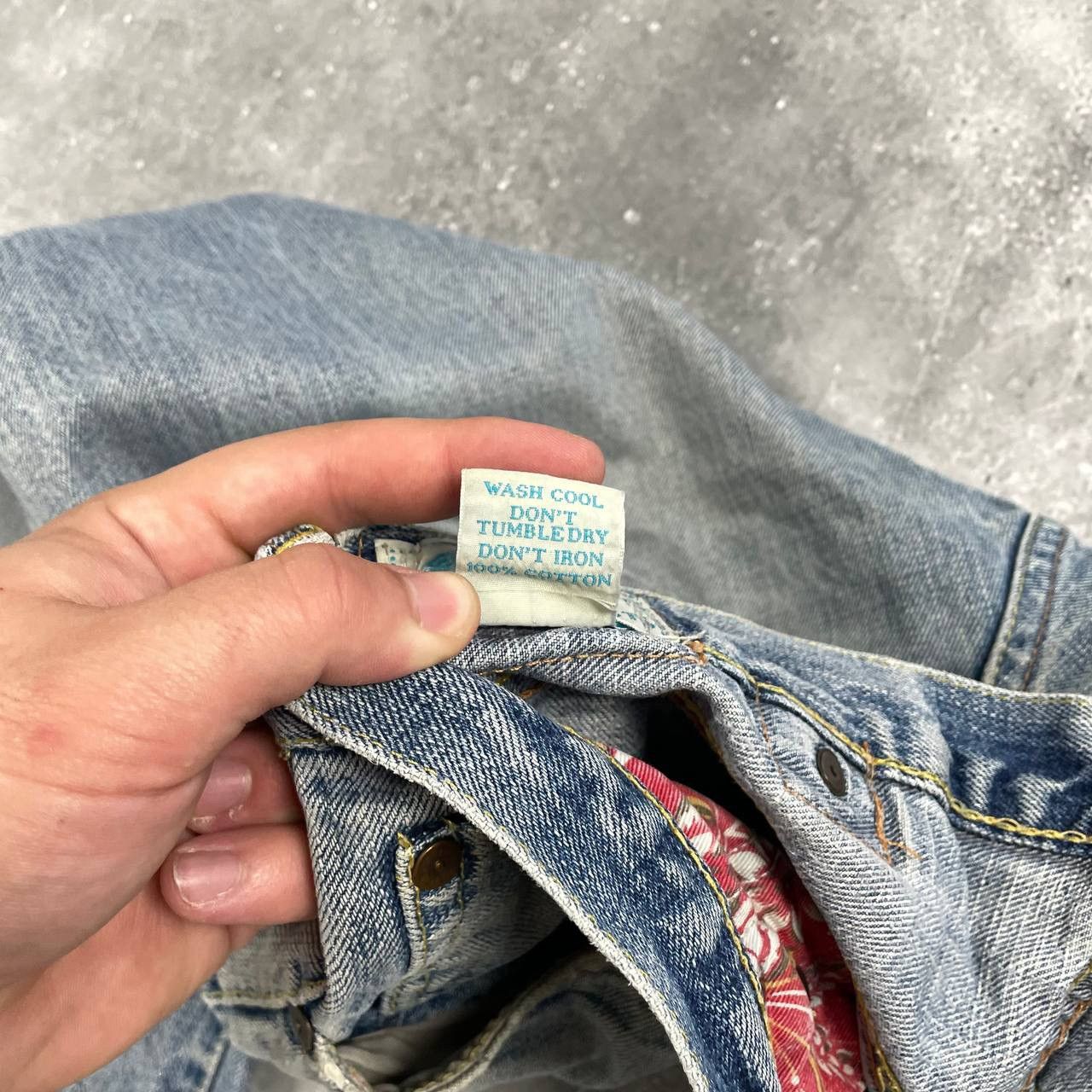 The Duffer of St.George Duffer Selvedge Distressed & Stained Faded Chinch Back Jeans Size US 32 / EU 48 - 19 Thumbnail