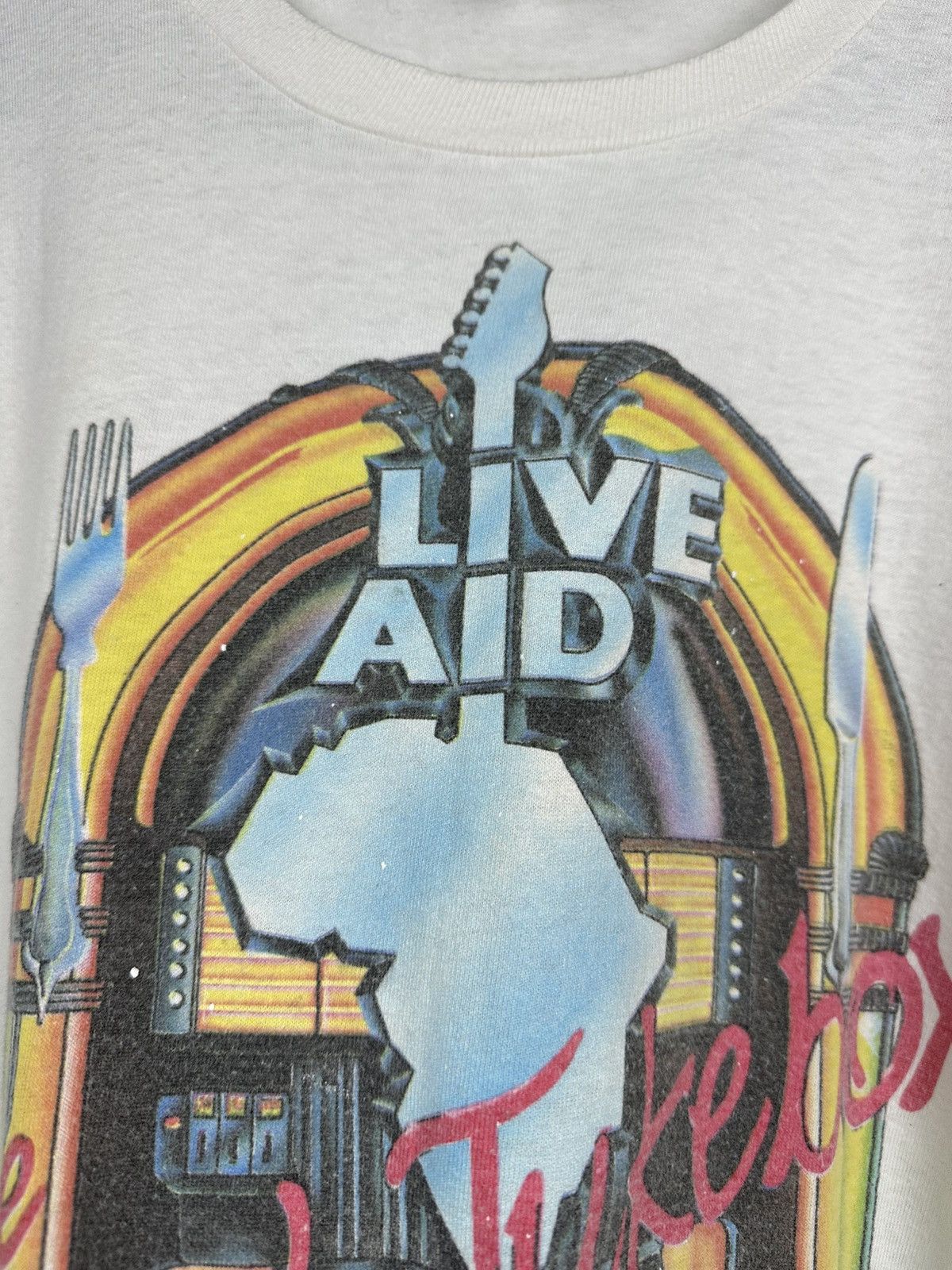 Other Live Aid 1985 The Global Jukebox T Shirt Vintage Concert L Size US L / EU 52-54 / 3 - 17 Thumbnail
