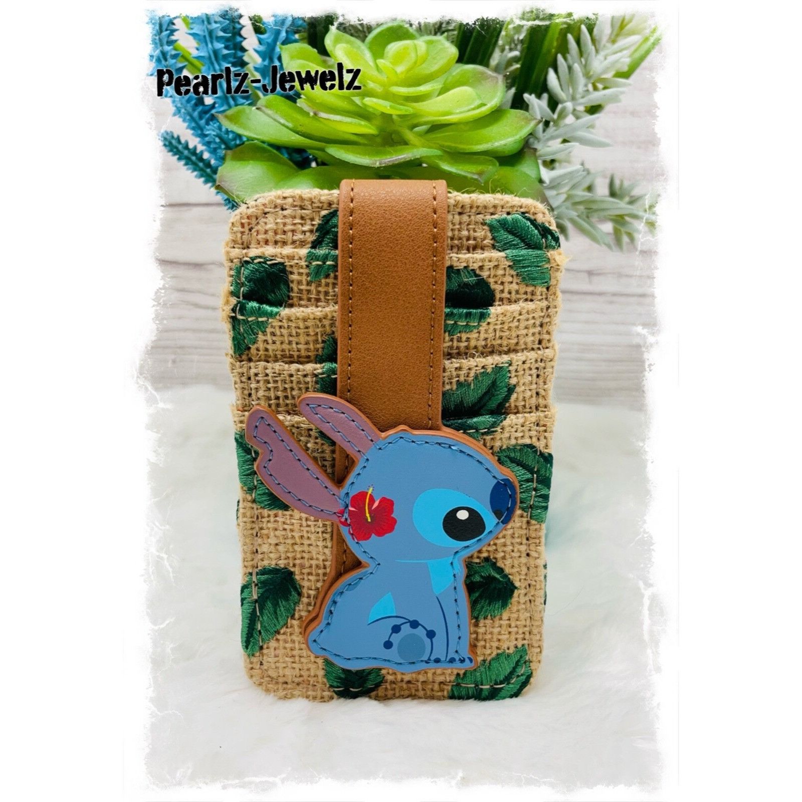 Disney Loungefly Disney Lilo & Stitch Leaves Burlap Canvas Brown Ca Size ONE SIZE - 1 Thumbnail
