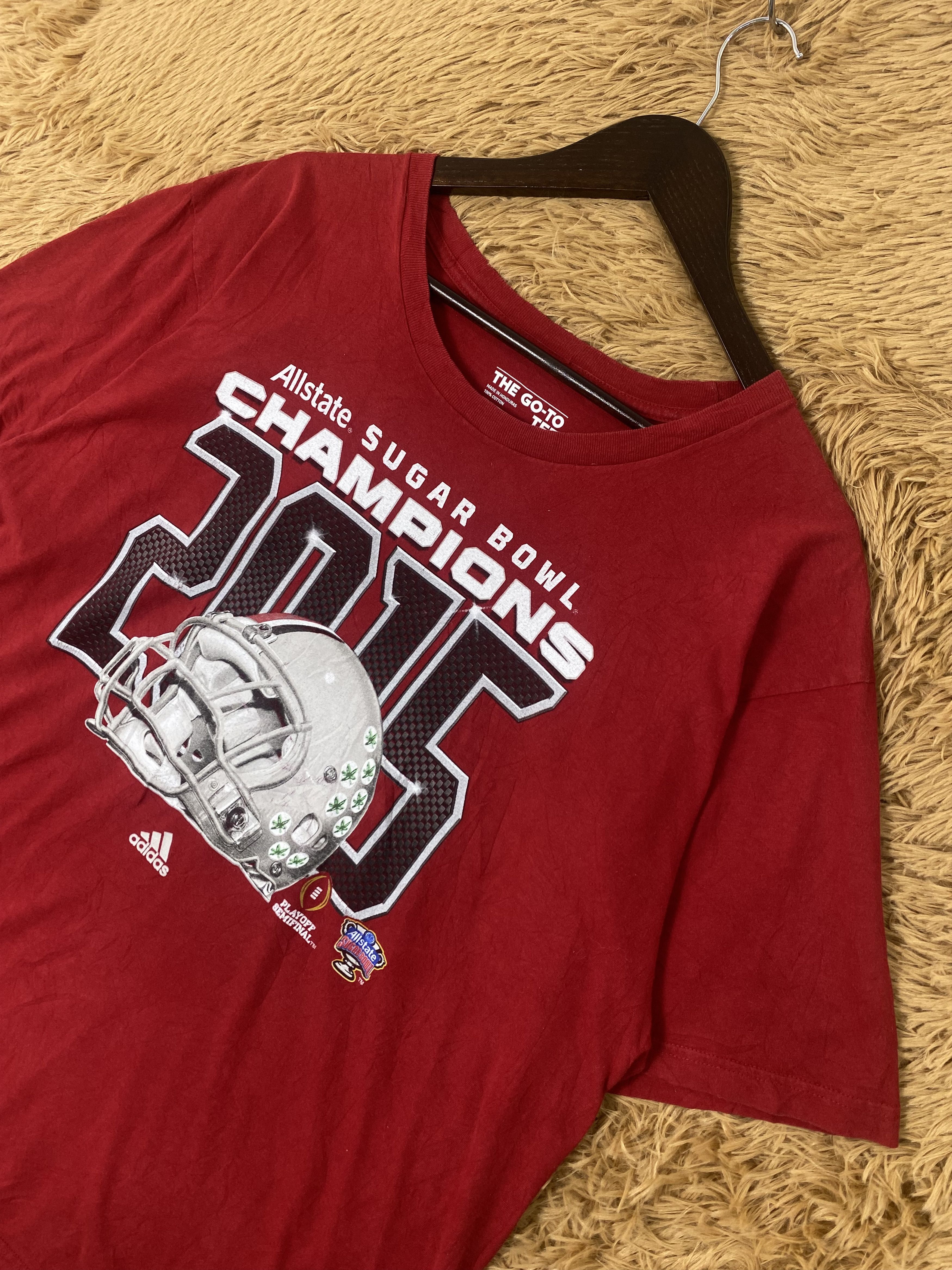 Adidas × NFL × Vintage Vintage Adidas Sugar Bowl Champion 2015 T-Shirts PT0007 Size US XL / EU 56 / 4 - 2 Thumbnail