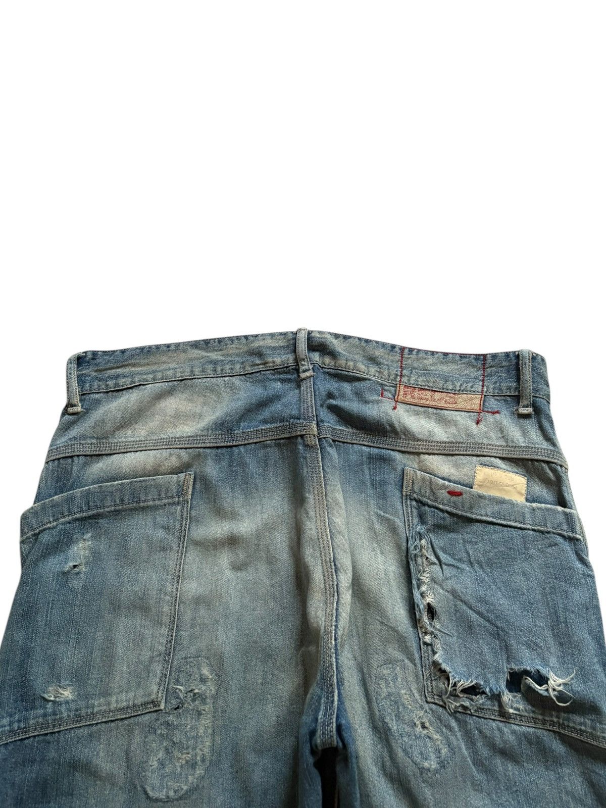 Japanese Brand Vintage Japanese Brand Patches Faded Wash Baggy Jeans Size US 30 / EU 46 - 8 Thumbnail