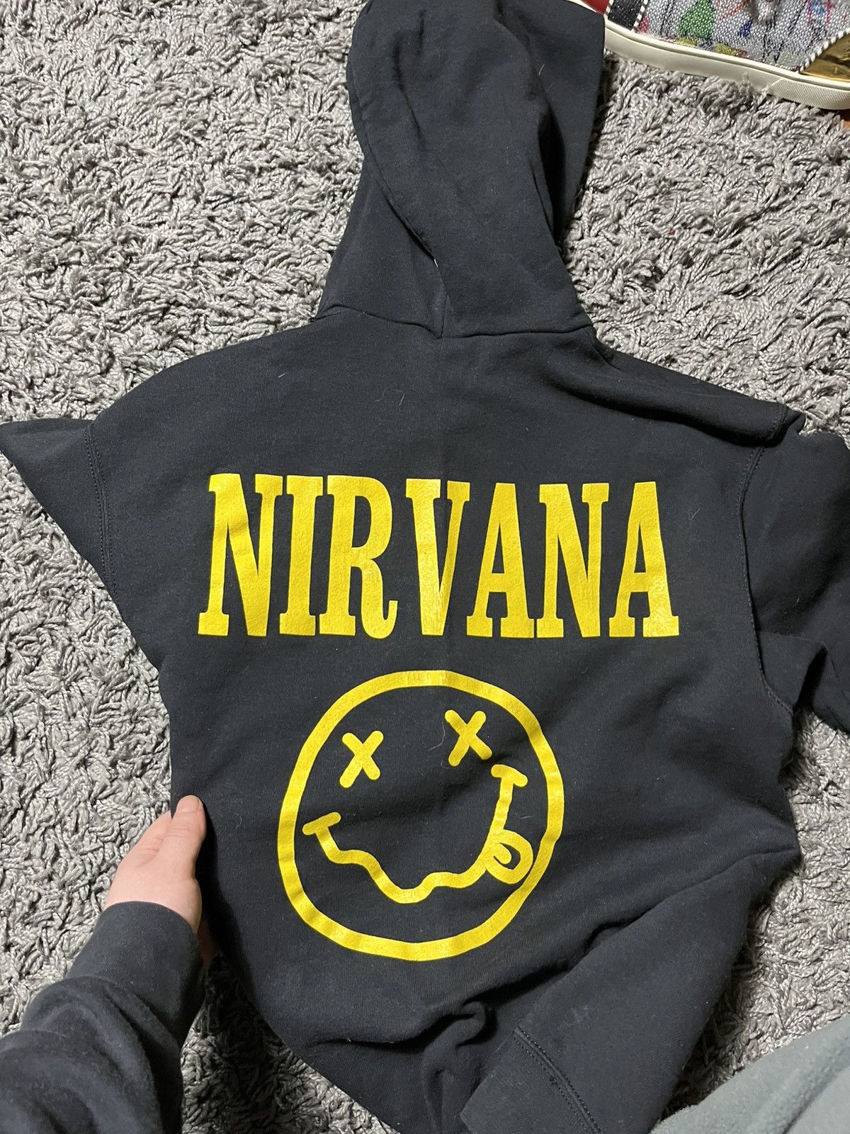 Nirvana NIRVANA BASIC COTTON Y2K BLACK HOODIE Size US M / EU 48-50 / 2 - 4 Thumbnail